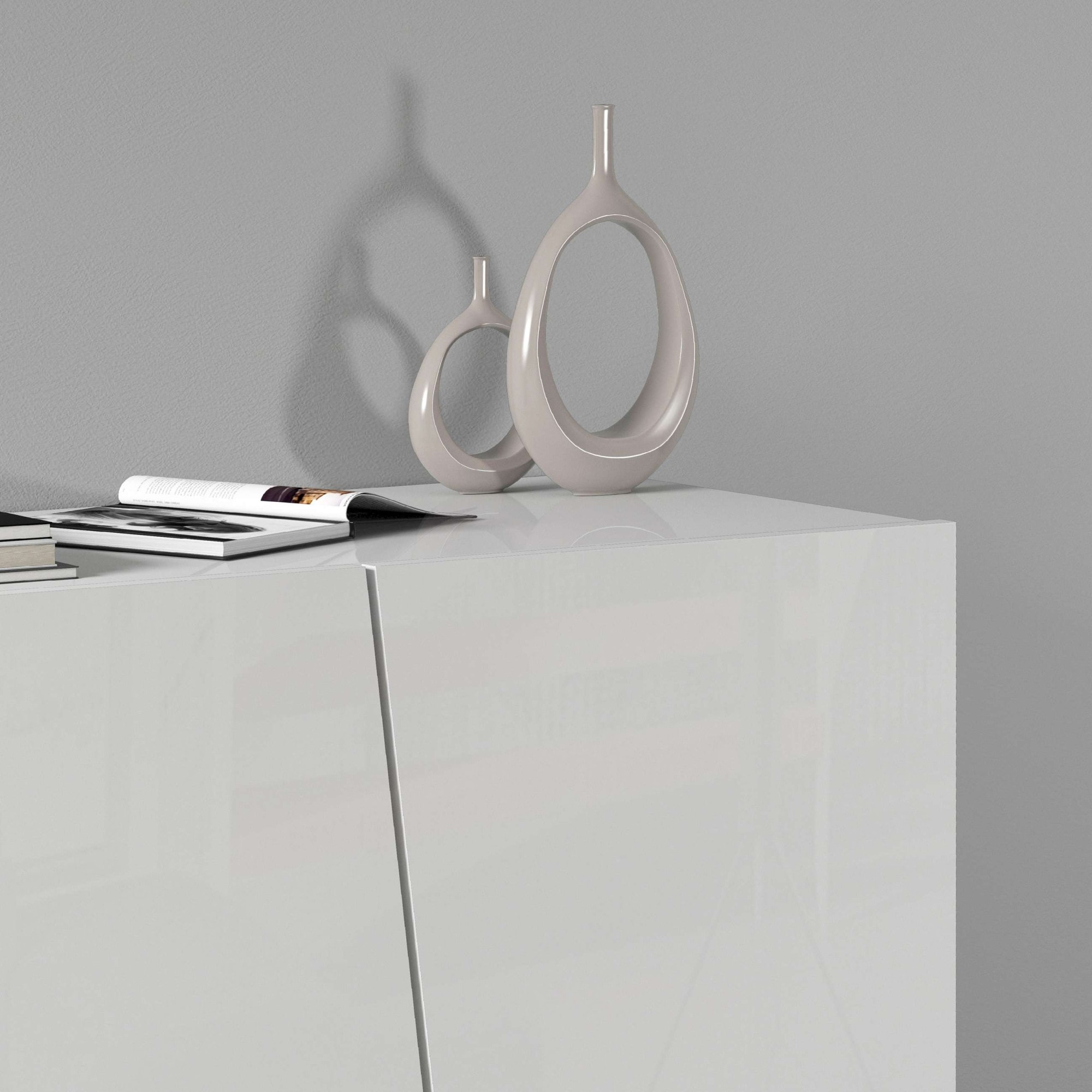 INOSIGN Armoire de classement »Vega, Mehrzweckschrank, Büroschrank, mit 2 Türen« & verstellbaren Einlegeböden, Höhe 86 oder 166 cm, Made in Italy