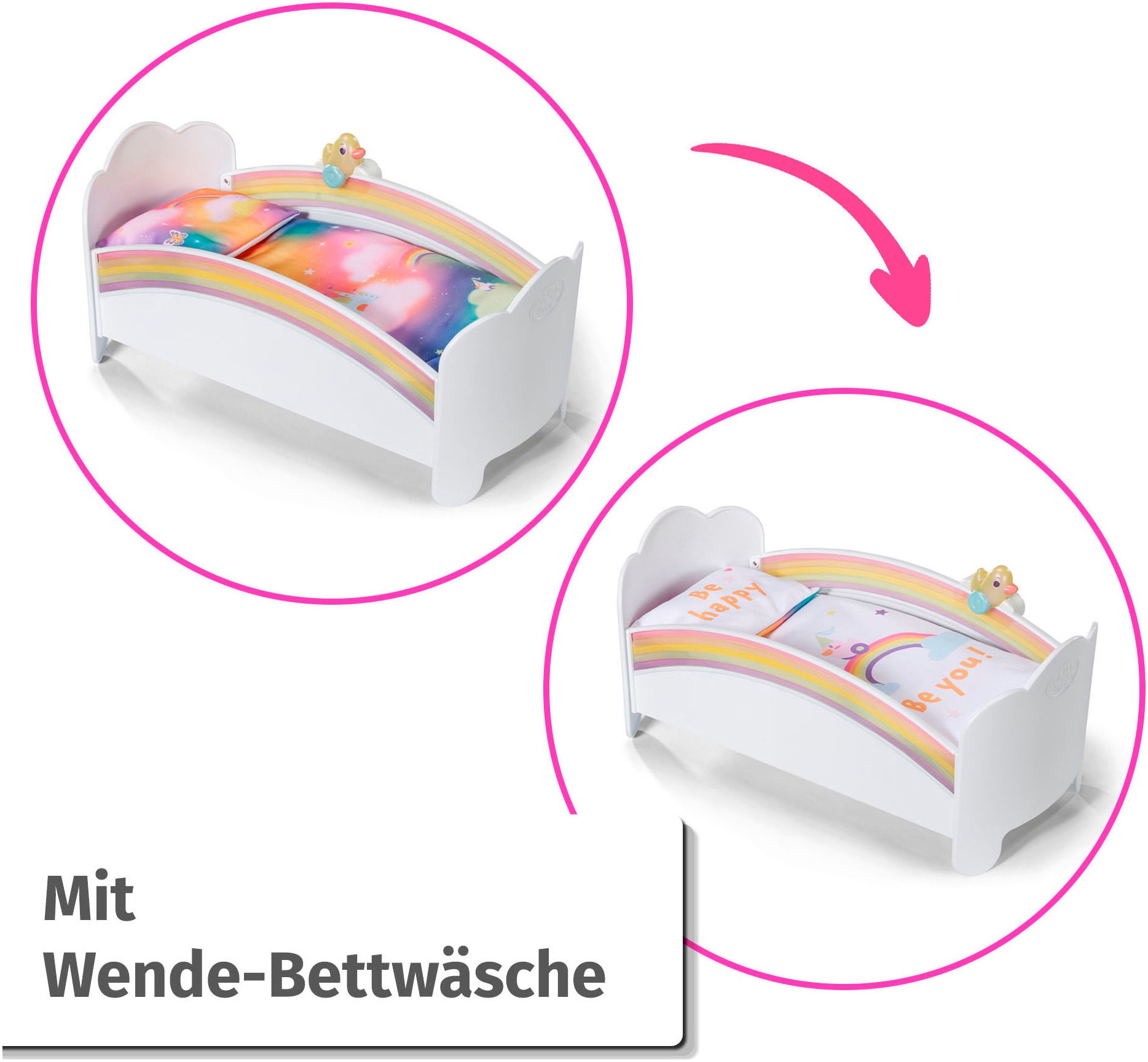 Baby Born Lit de poupée »Regenbogen« mit Licht- und Soundeffekt