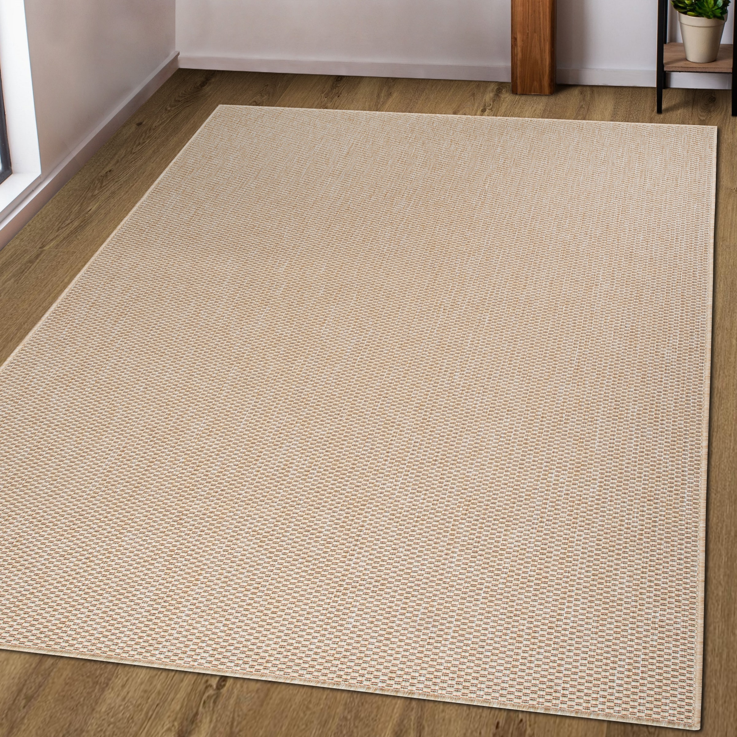 my home Teppich »Venedig auch als Läufer erhältlich« rechteckig 4 mm Höhe In- und Outdoor geeignet, Sisal-Optik, Wetterfest & UV-beständig