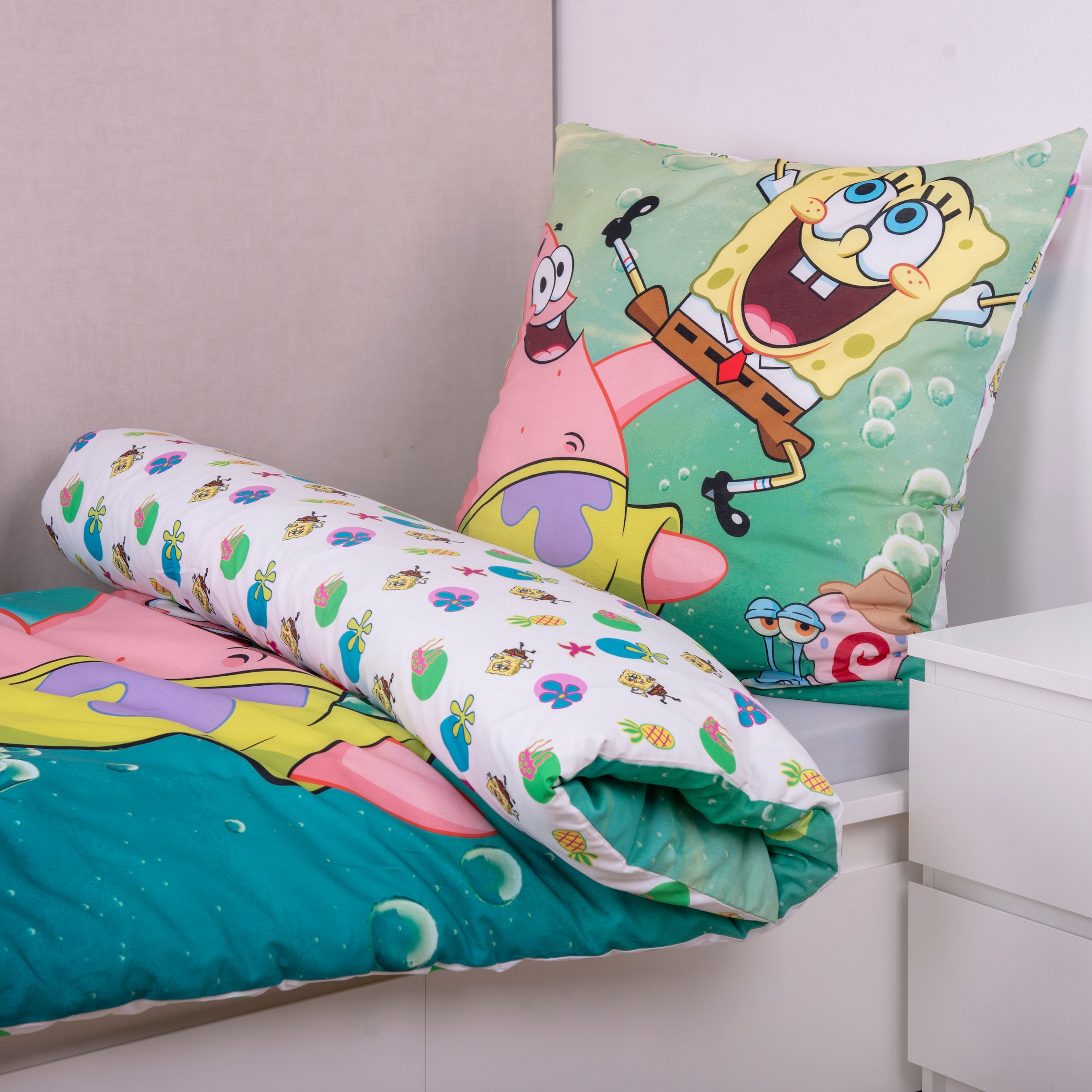 Sponge Bob Bettwäsche »Sponge Bob« 2 Stk. Wendebettwäsche