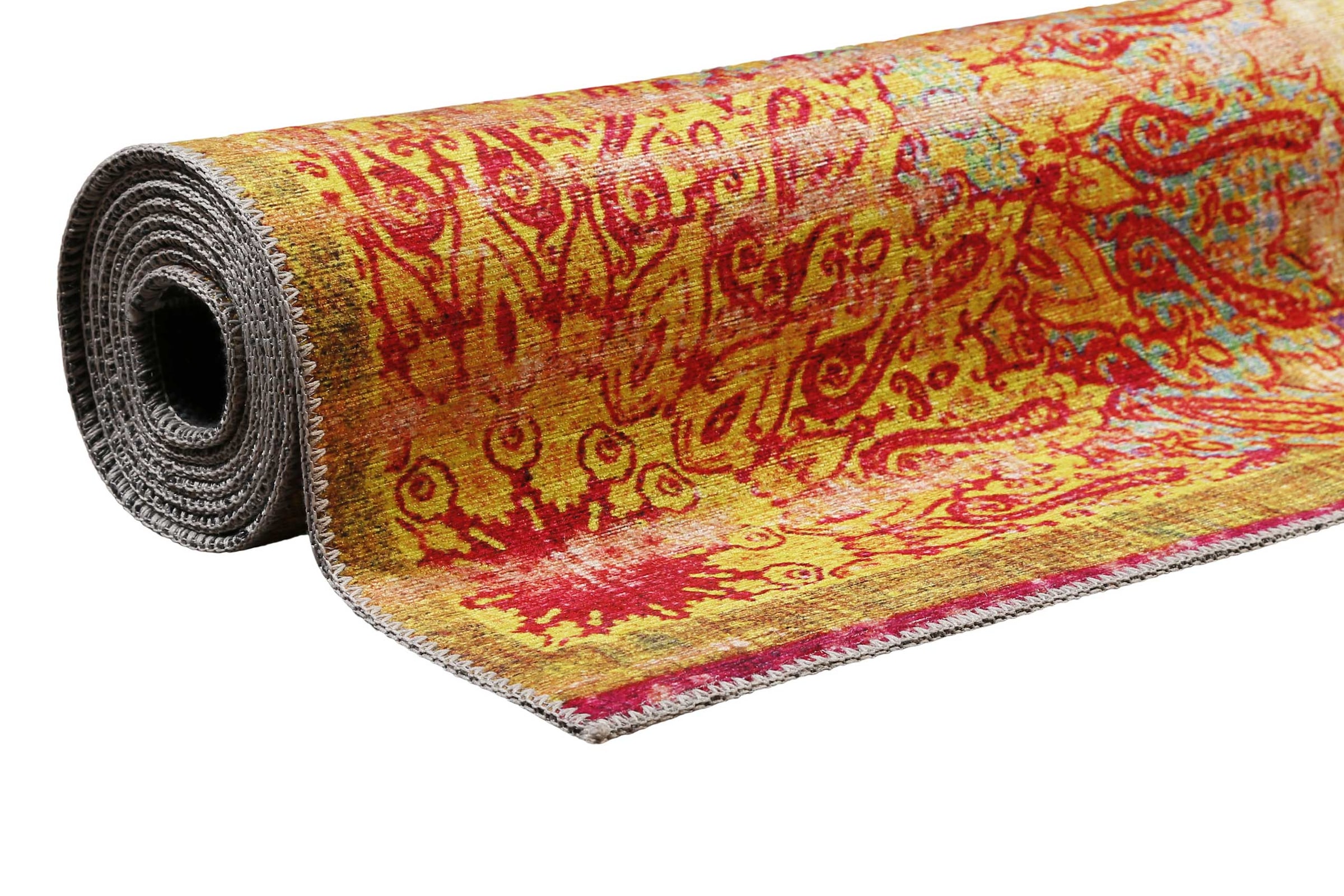 Wecon home Tapis »Rooftop« Rectangulaire 6 mm Höhe Vintage, Baumwolle, Kurzflor, Wohnzimmer, Schlafzimmer, Orient