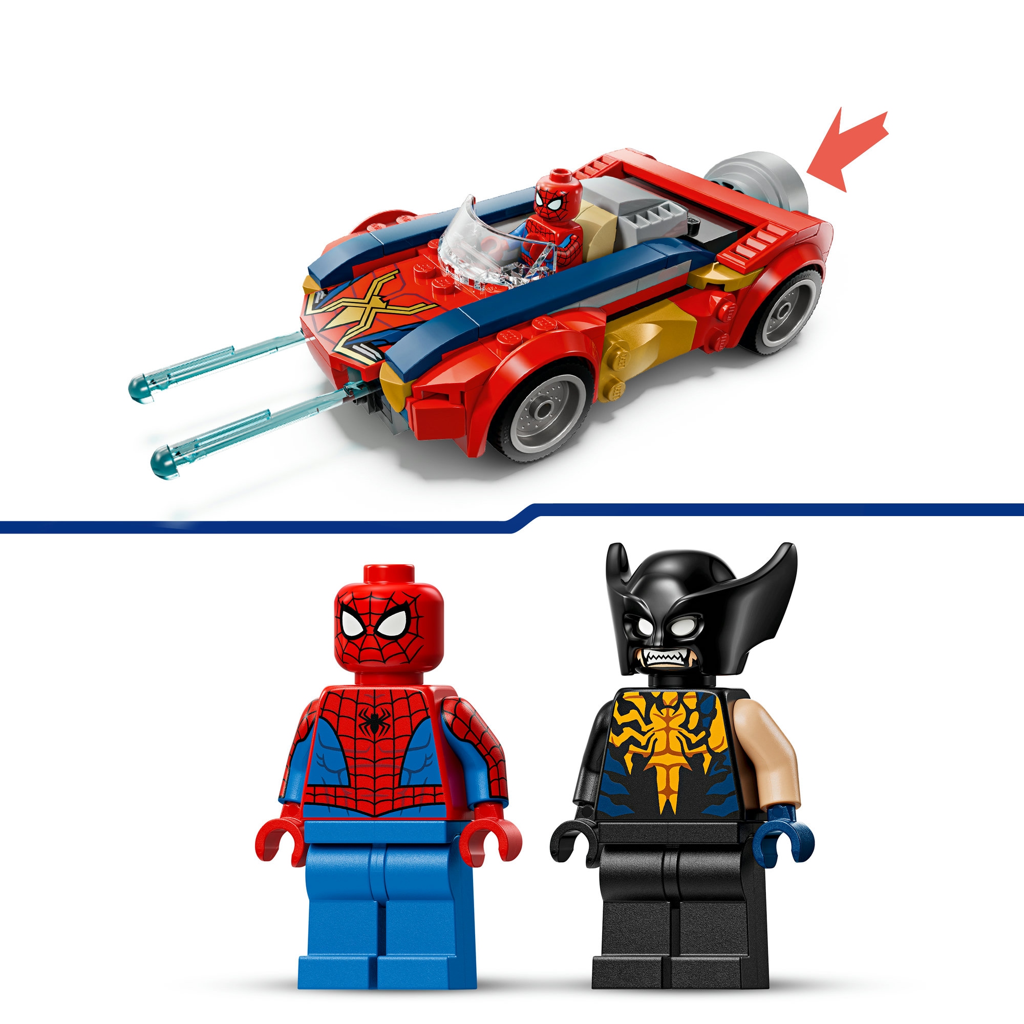 LEGO® Pions de construction »Spider-Man Auto vs. Venomized Wolverine (76336), LEGO Super Heroes« Made in Europe