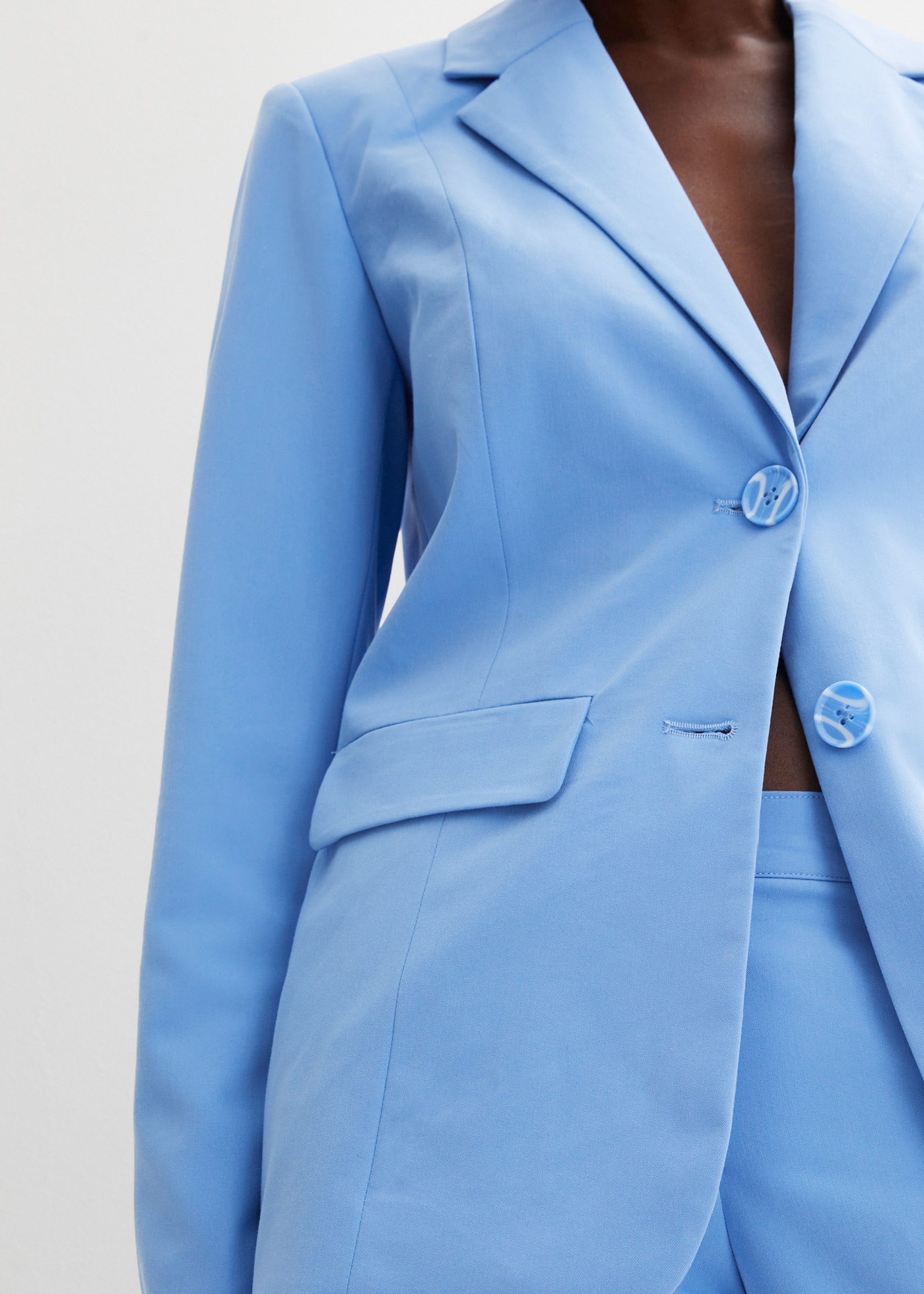 bonprix Tailleur pantalon »Hosenanzug 2-tlg« Set, 2 tlg. coupe régulière Regular Fit, mit Elasthan-Anteil, verschiedene Konfektionsgrössen
