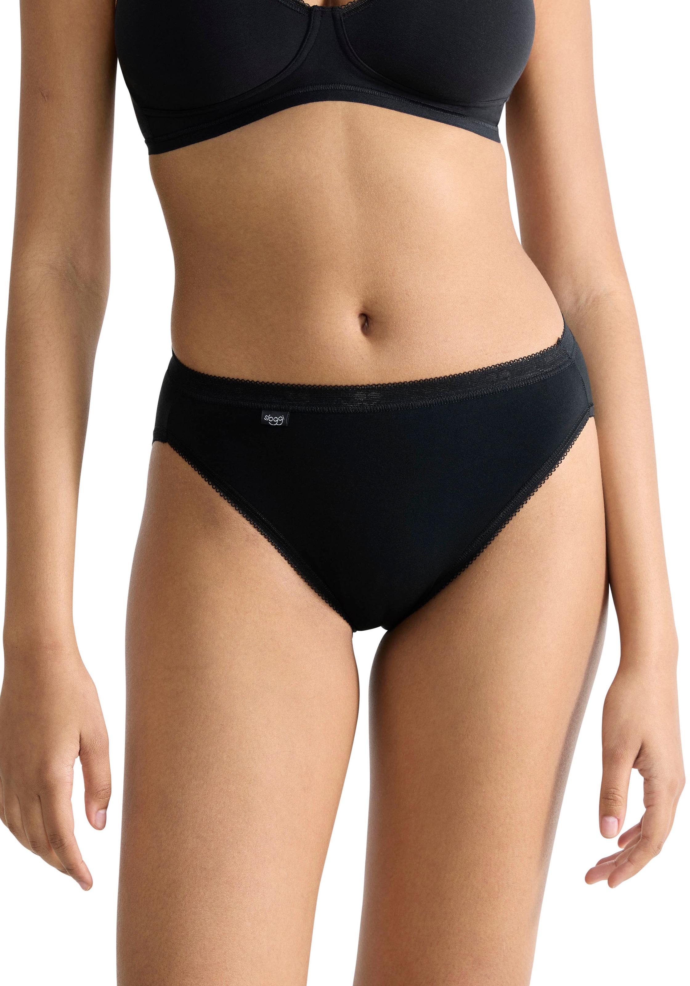 sloggi Culotte haute »Basic+« 4er Pack,  weich, Baumwollmix, Multipack, elastisch