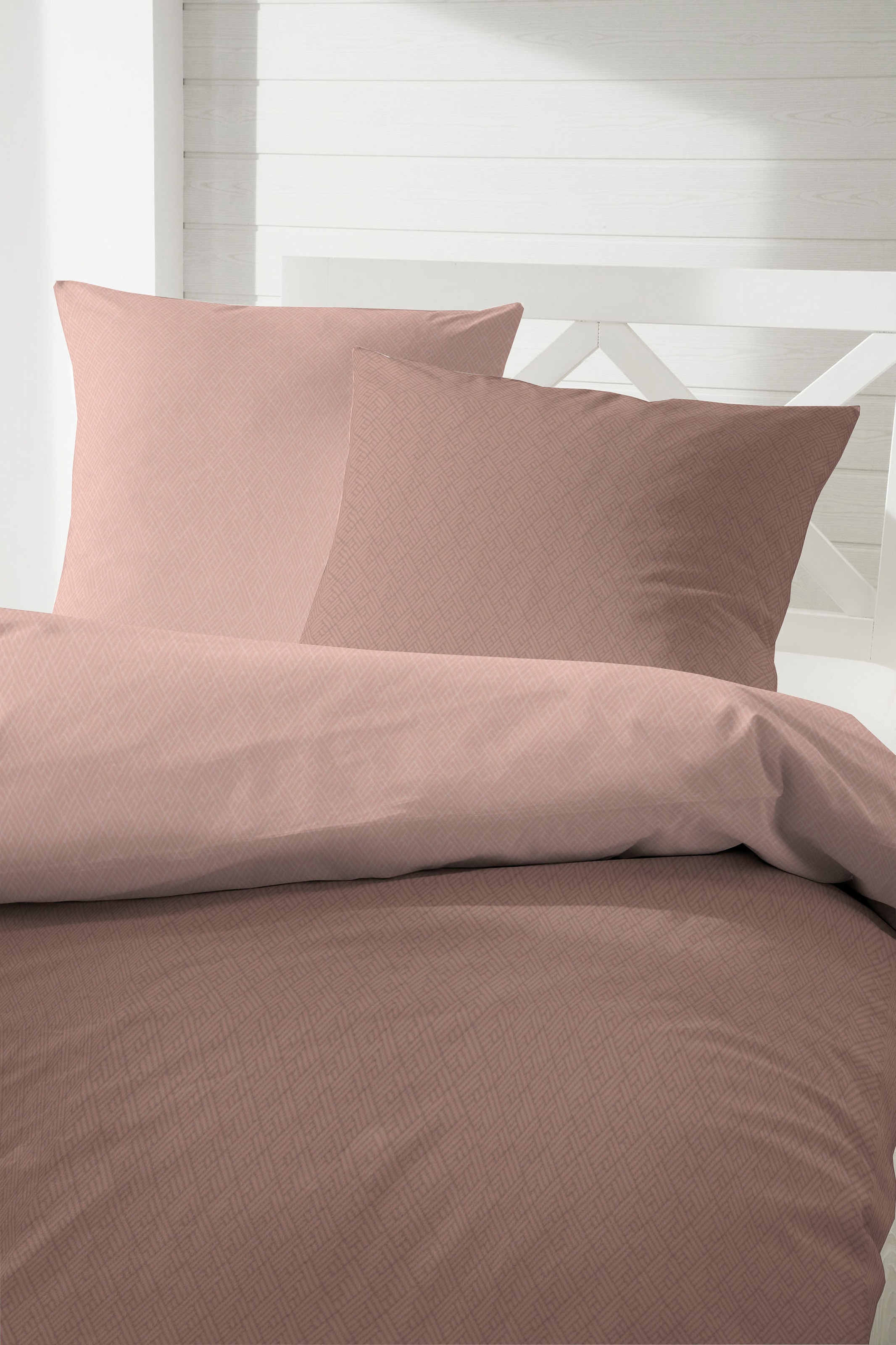 Primera Wendebettwäsche »Kate« 2 Stk. tlg. mit Two-Tone-Optik, feines Grafik-Muster, ab Grösse 135x200 cm