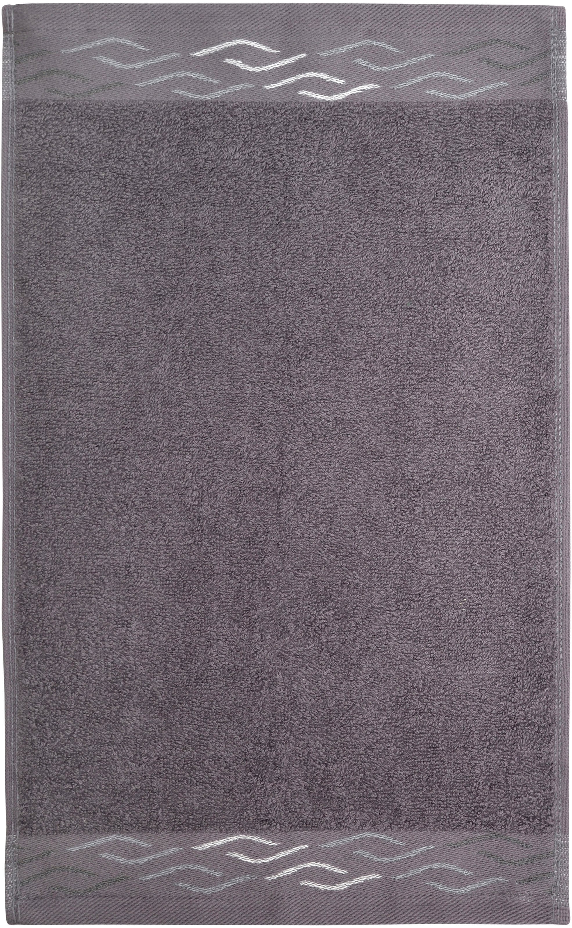 Dyckhoff Gästehandtücher »Wave« mit Jacquard-Bordüre