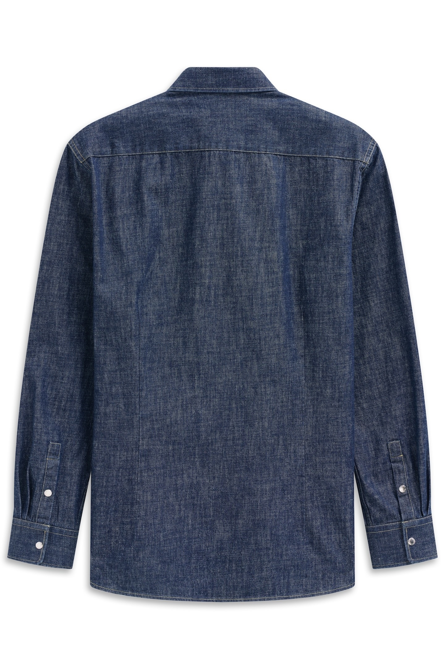 bugatti Jeanshemd »Druckknöpfe« im Modern Fit mit Kent-Kragen und aus Baumwolle