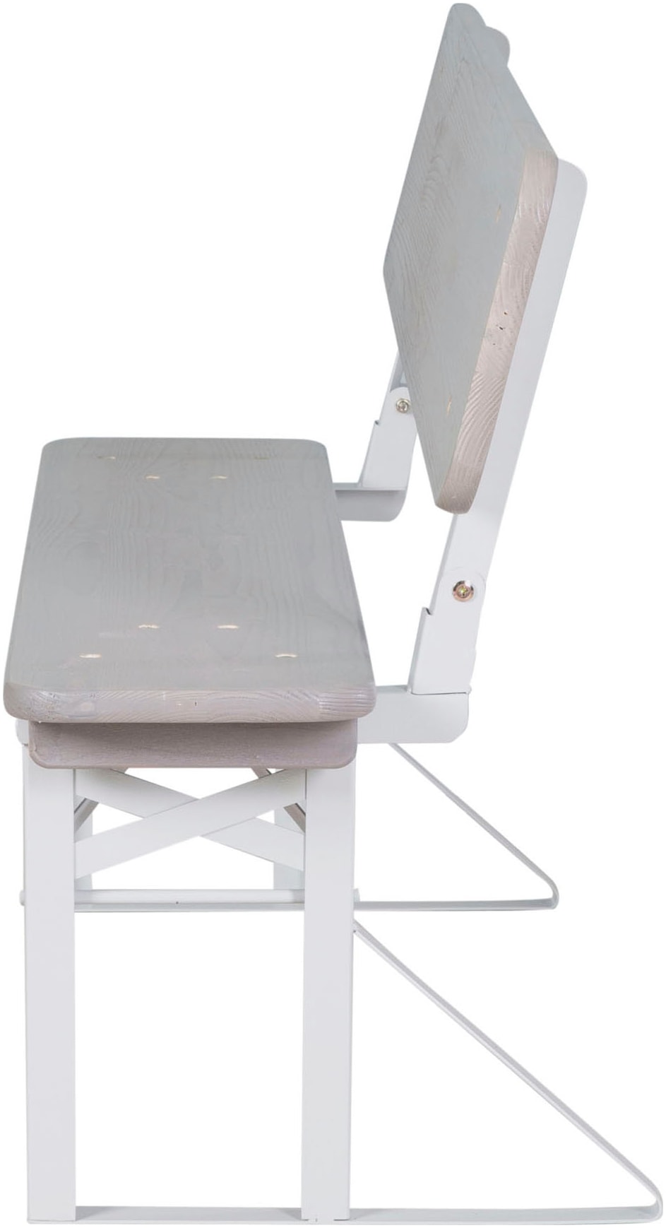 roba® Kindersitzgruppe »Outdoor Party-Garnitur für Kinder, grau lasiert, aus Holz« 3 Stk. tlg. mit Lehne; FSC® - schützt Wald