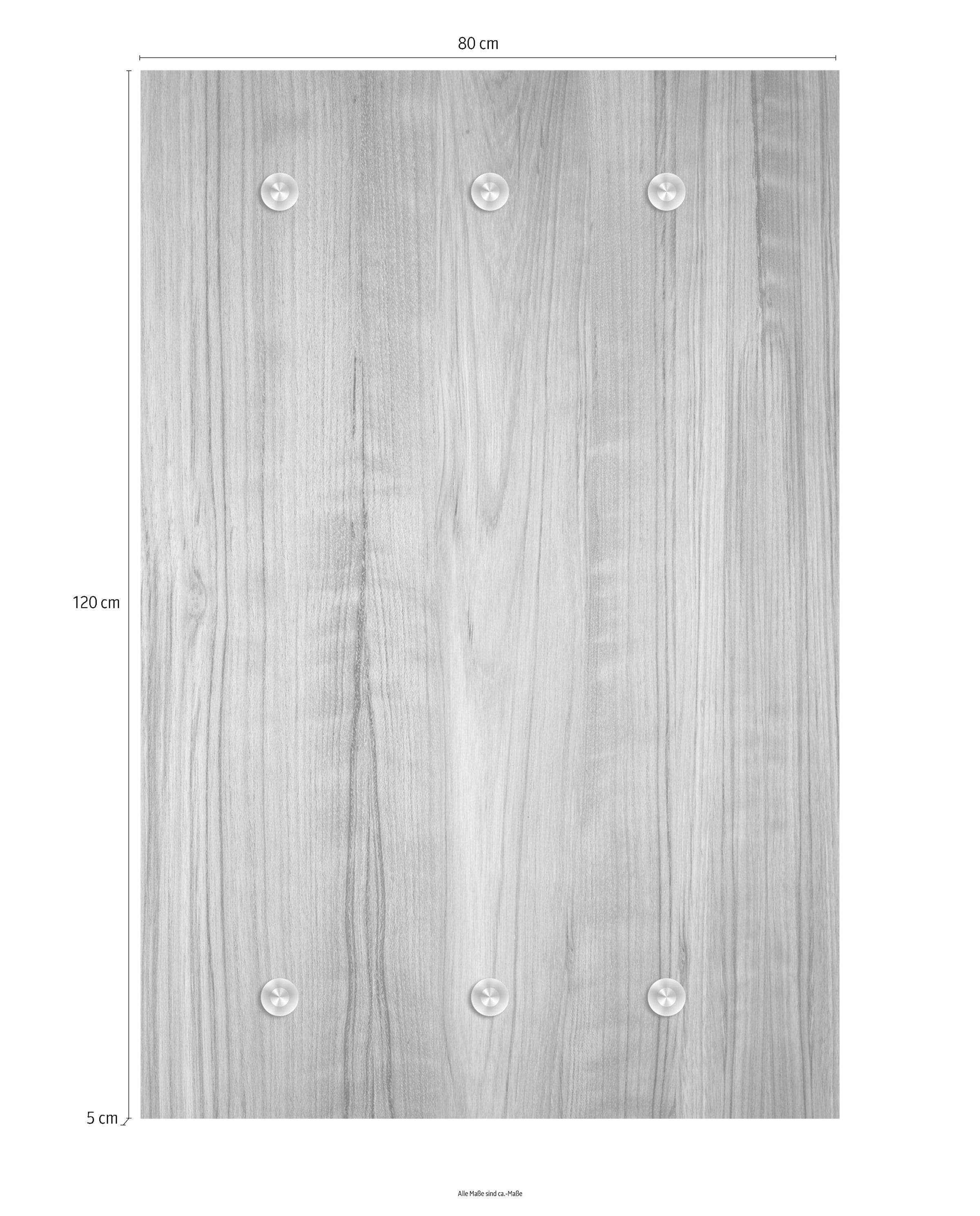 queence Barre de penderie »Holzoptik« mit 6 Haken, 80 x 120 cm