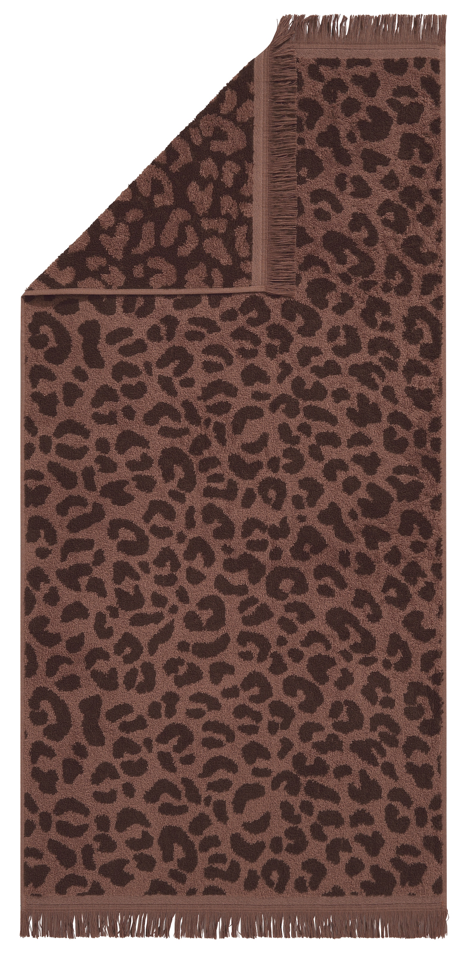 GOODproduct Handtuch Set »Tiffani, Leopardenmuster, Premium Handtücher 8-tlg, 500 gr/m²« Set 8 Frottier 4 Duschtücher, 4 Handtücher, Animal Print, Leo, modern, mit Fransen
