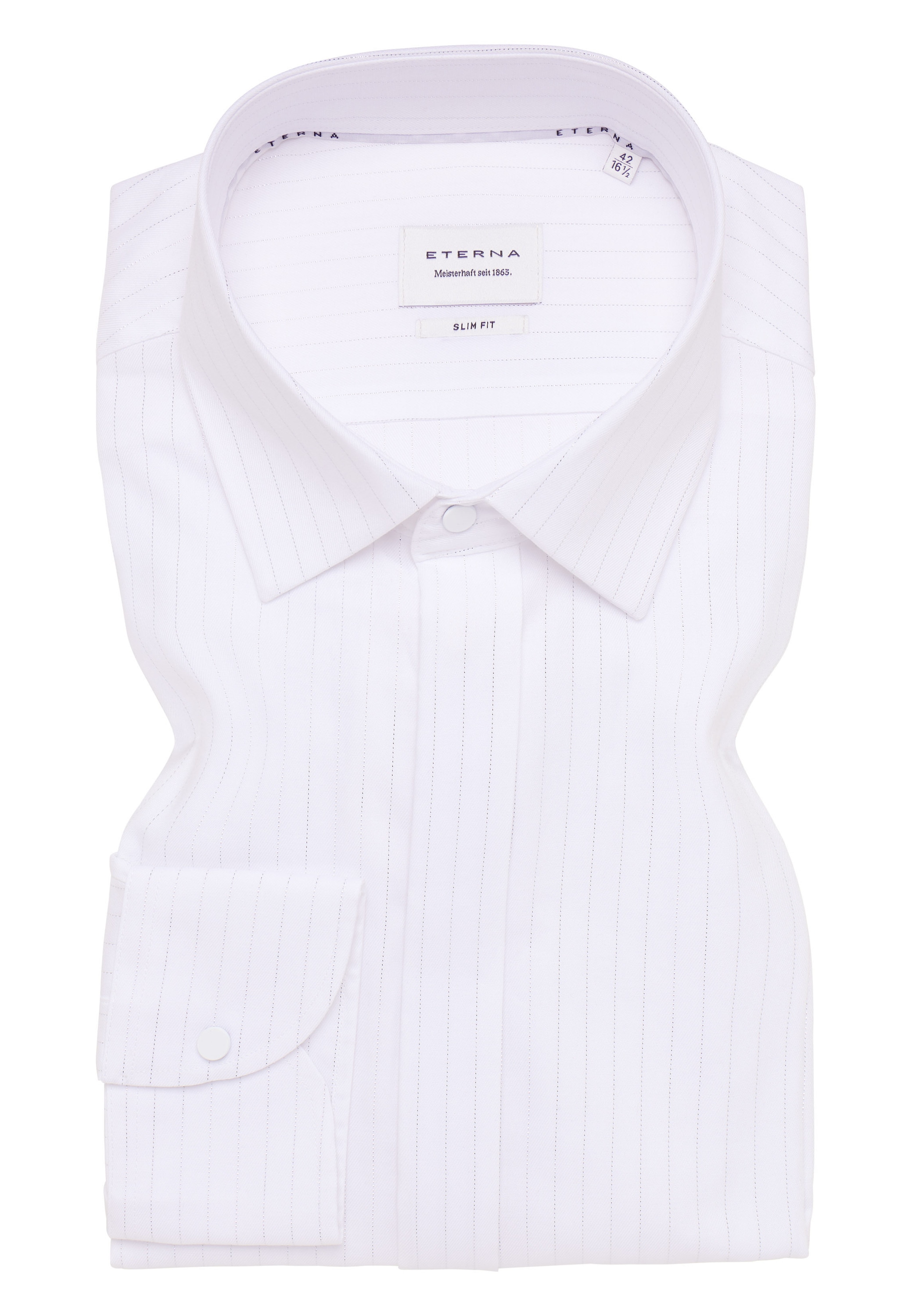 Eterna Langarmhemd »SLIM FIT« EASY IRON (bügelleicht)
