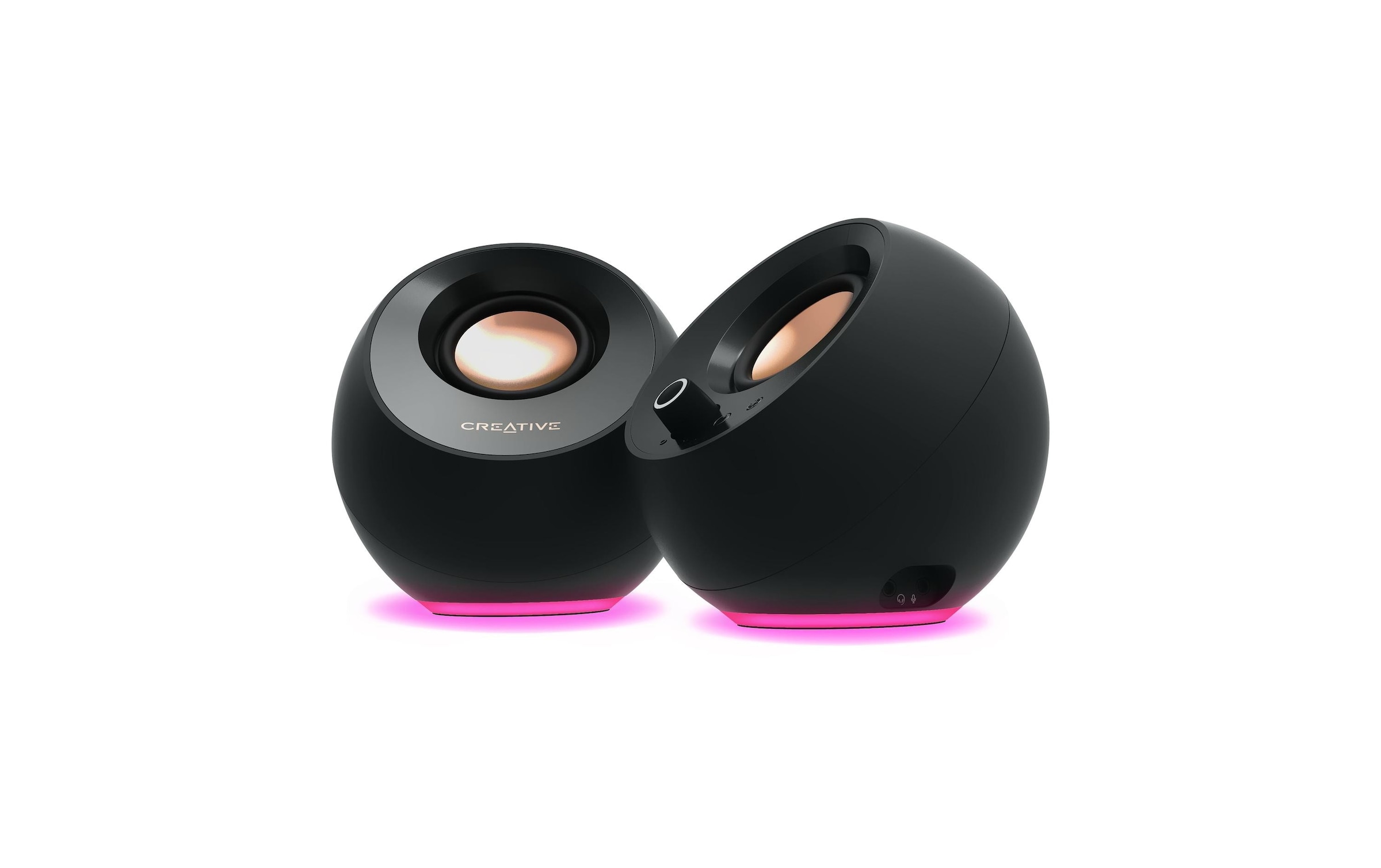 Creative Haut-parleurs pour PC »Pebble Pro, 2.0, Bluetooth 5.3, USB Audio, RGB« ( ) entrée AUX 3,5 mm