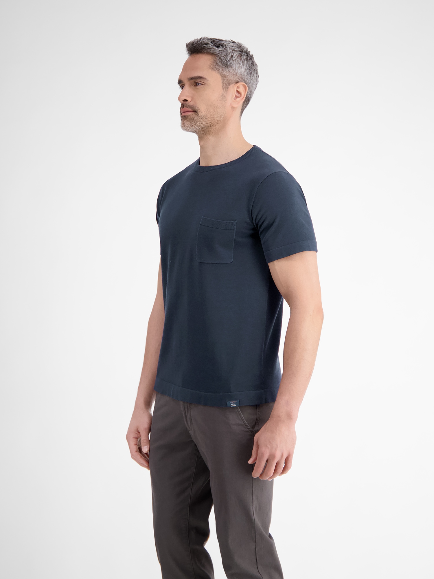 LERROS T-Shirt »LERROS Strick-T-Shirt mit Brusttasche«