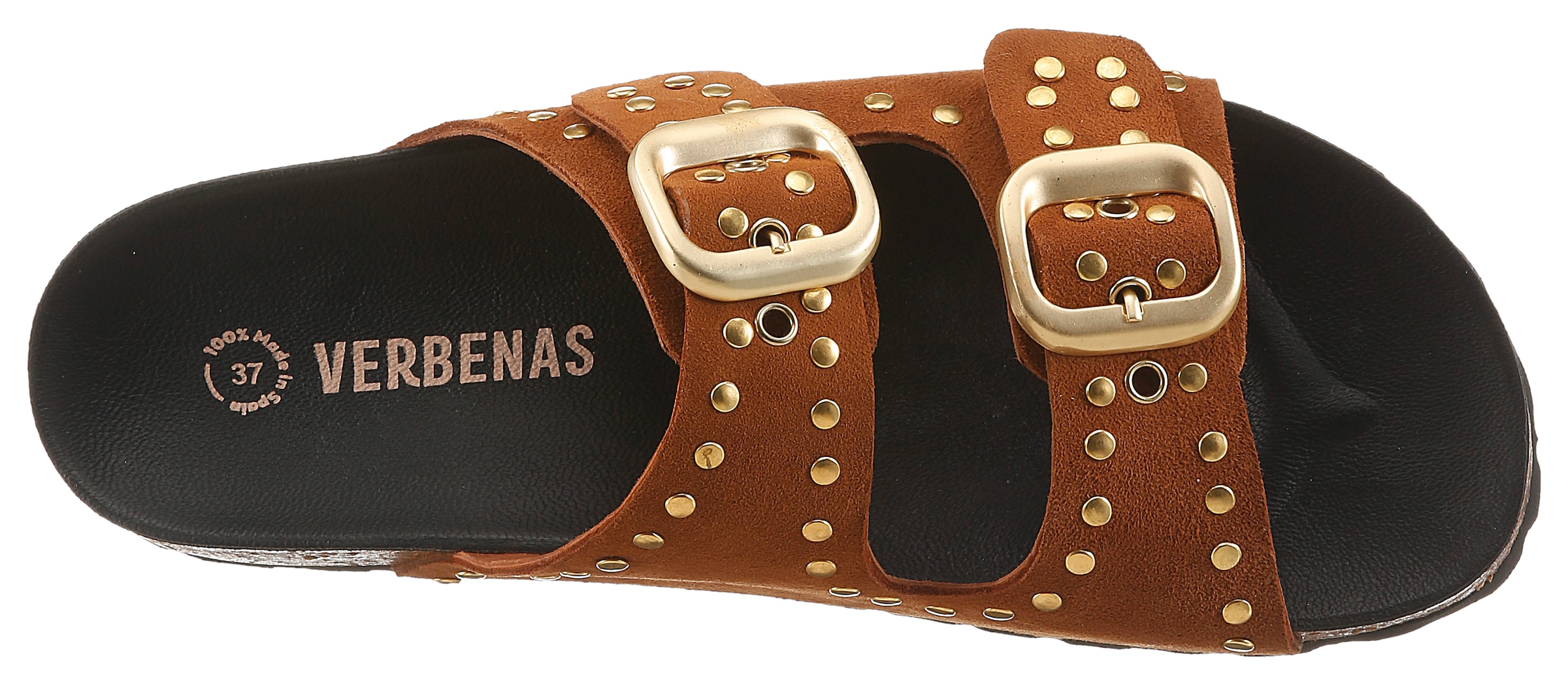 VERBENAS Pantolette  Chaussure d'été, chausson, chaussure de plage avec décoration cloutée