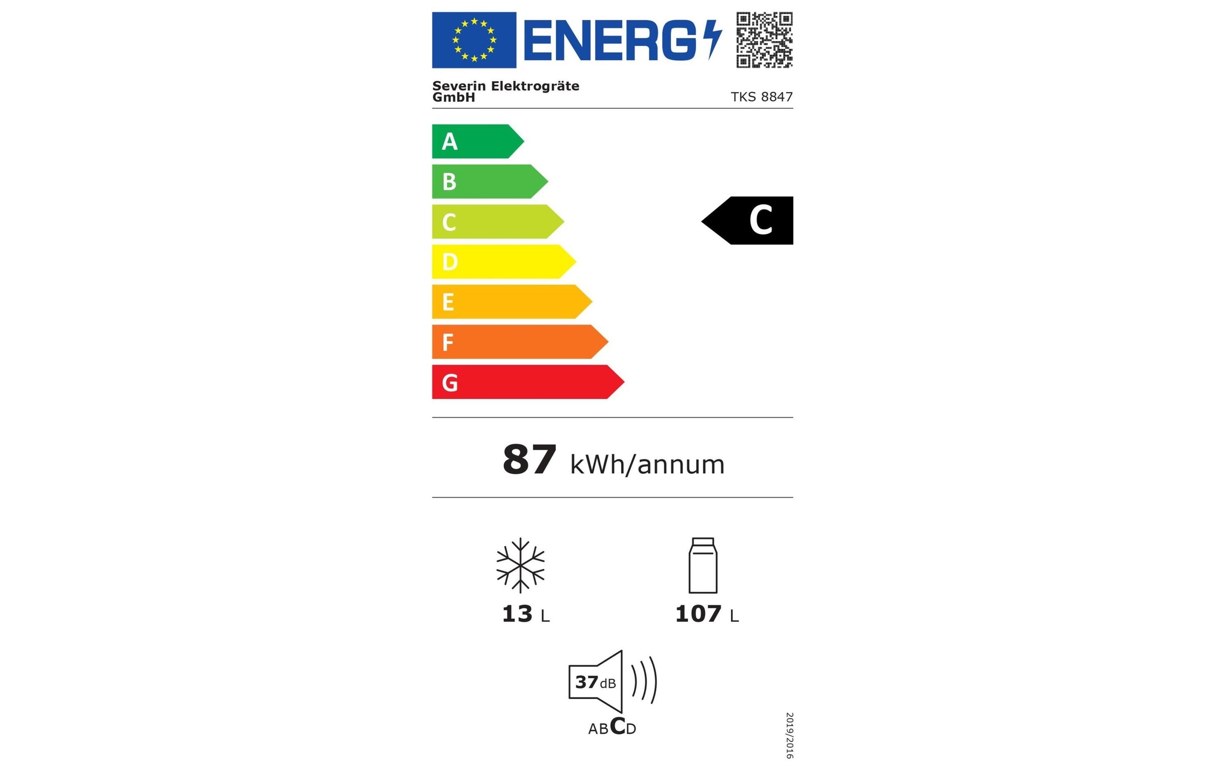 Severin Kühlschrank »Kühlschrank TKS8847« 84,5 cm hoch 55,5 cm breit