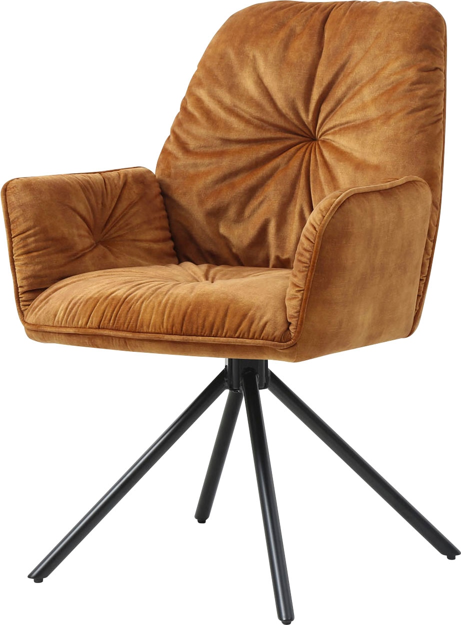 SalesFever Esszimmerstuhl »Ottawa Armlehnstuhl: Rückzugsort im Esszimmer« (Set) 1 Stk.360° Drehbarer Esszimmersessel mit Armlehnen - 1 Stück