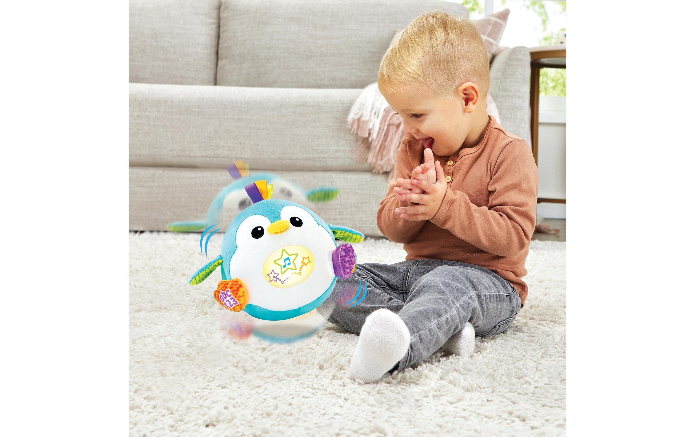 Vtech® Animal gonflable »Plüsch Roulipingouin balle magique -FR-«