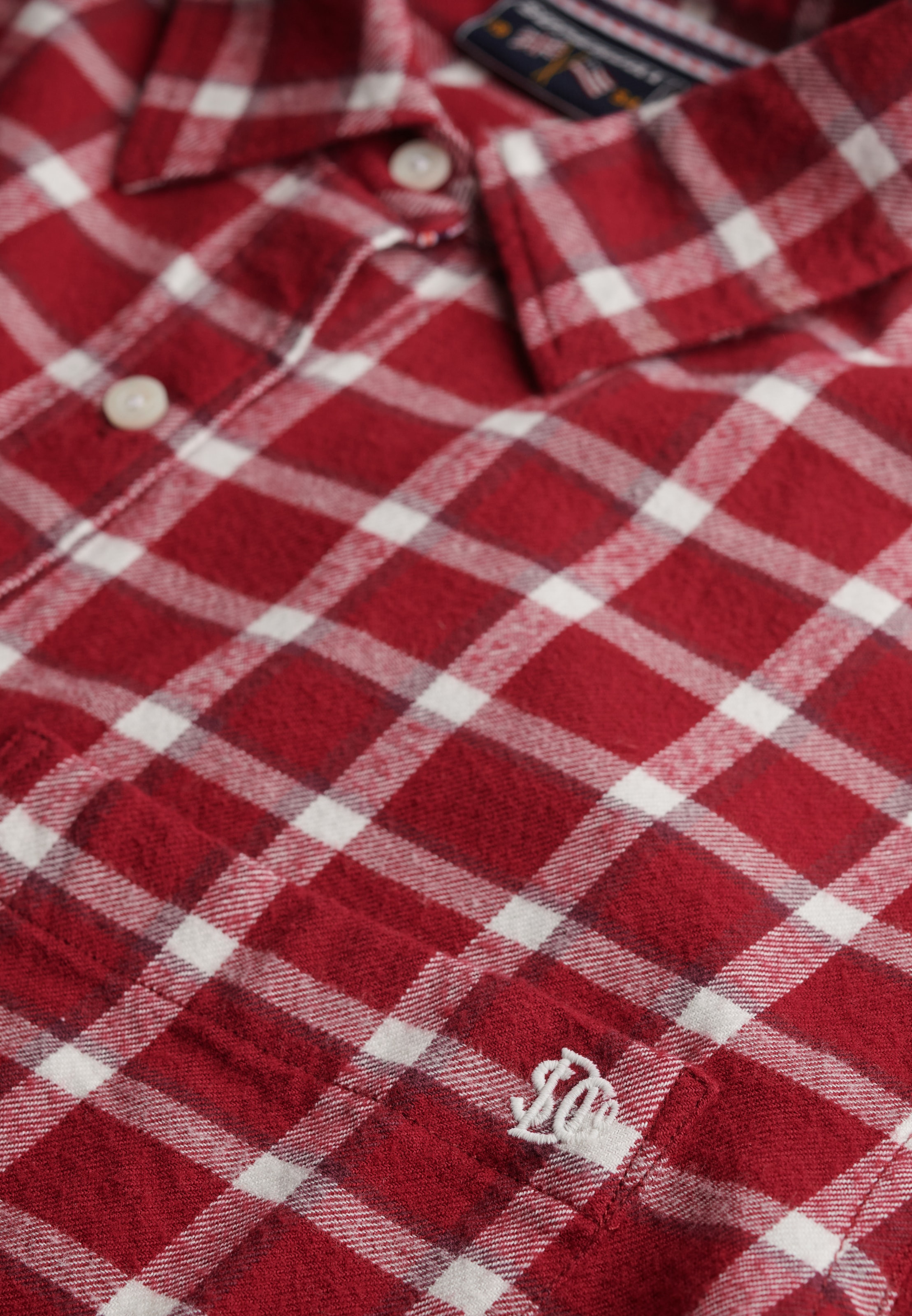 Superdry Blouse à carreaux »CHECK FLANNEL BOYFRIEND SHIRT«