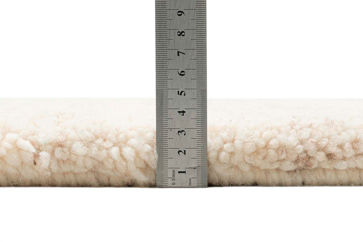 THEKO Tapis en laine »Maloronga Uni« Rectangulaire 24 mm Höhe echter Berber Teppich, reine Wolle, handgeknüpft