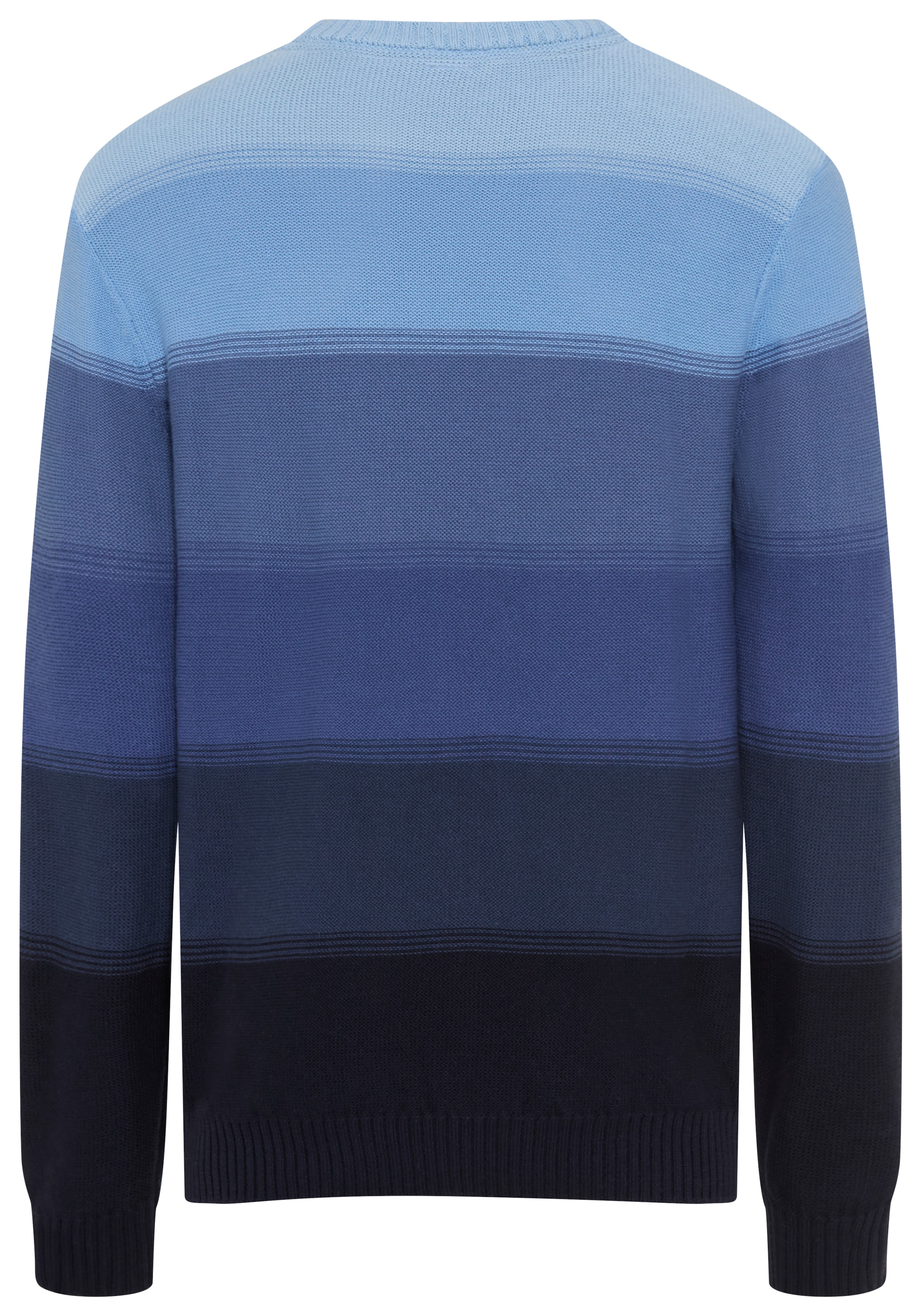 KangaROOS Pull en tricot avec col rond, coupe regular fit, dégradé, manches longues