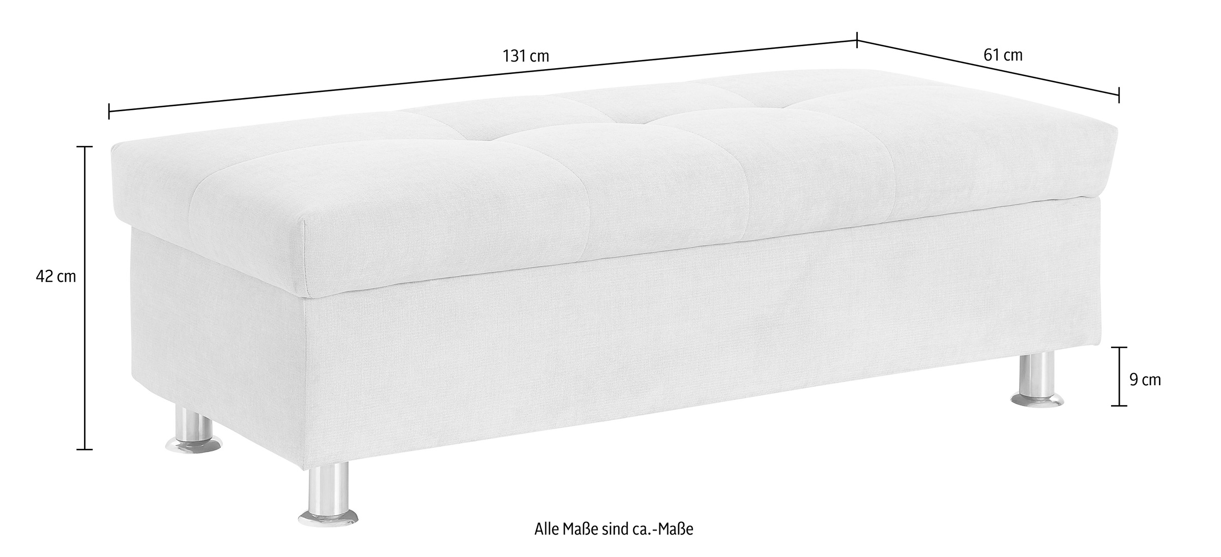 DOMO collection Tabouret »Franzi« inklusive Stauraum