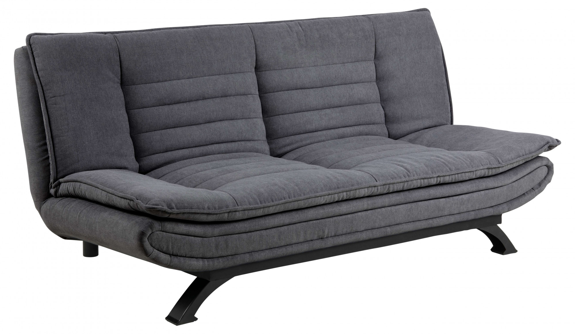 ACTONA GROUP Canapé-lit »VANBY Couch, Gästebett,  Liegesofa mit Microfaserbezug, Schlaffunktion« canapé-lit, gris, tissu, acier, fonction Click & Clack, largeur : 196 cm
