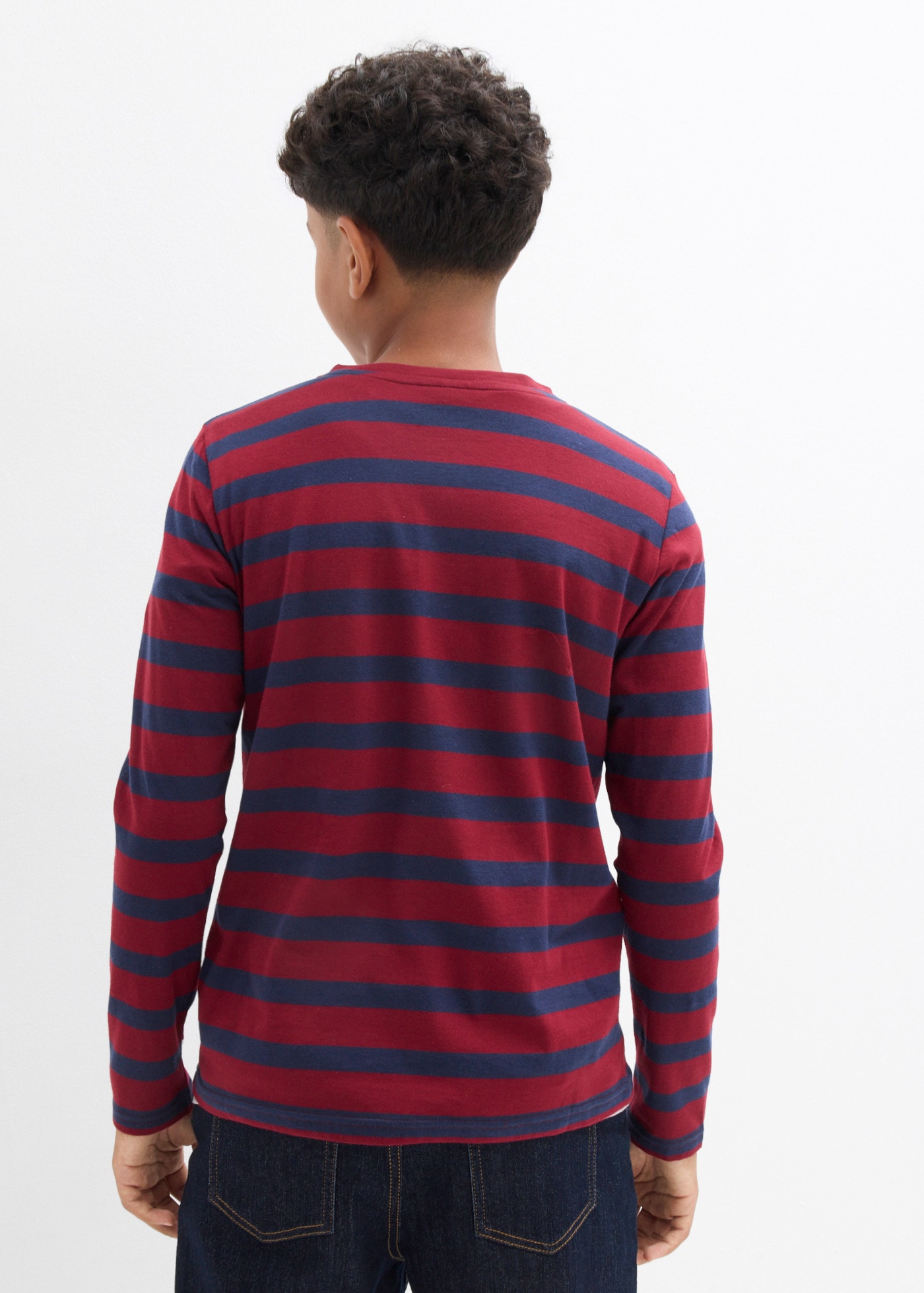 bonprix T-shirt Henleys Paquet,  pour garçons, en emballage pratique, en coton, coupe confortable