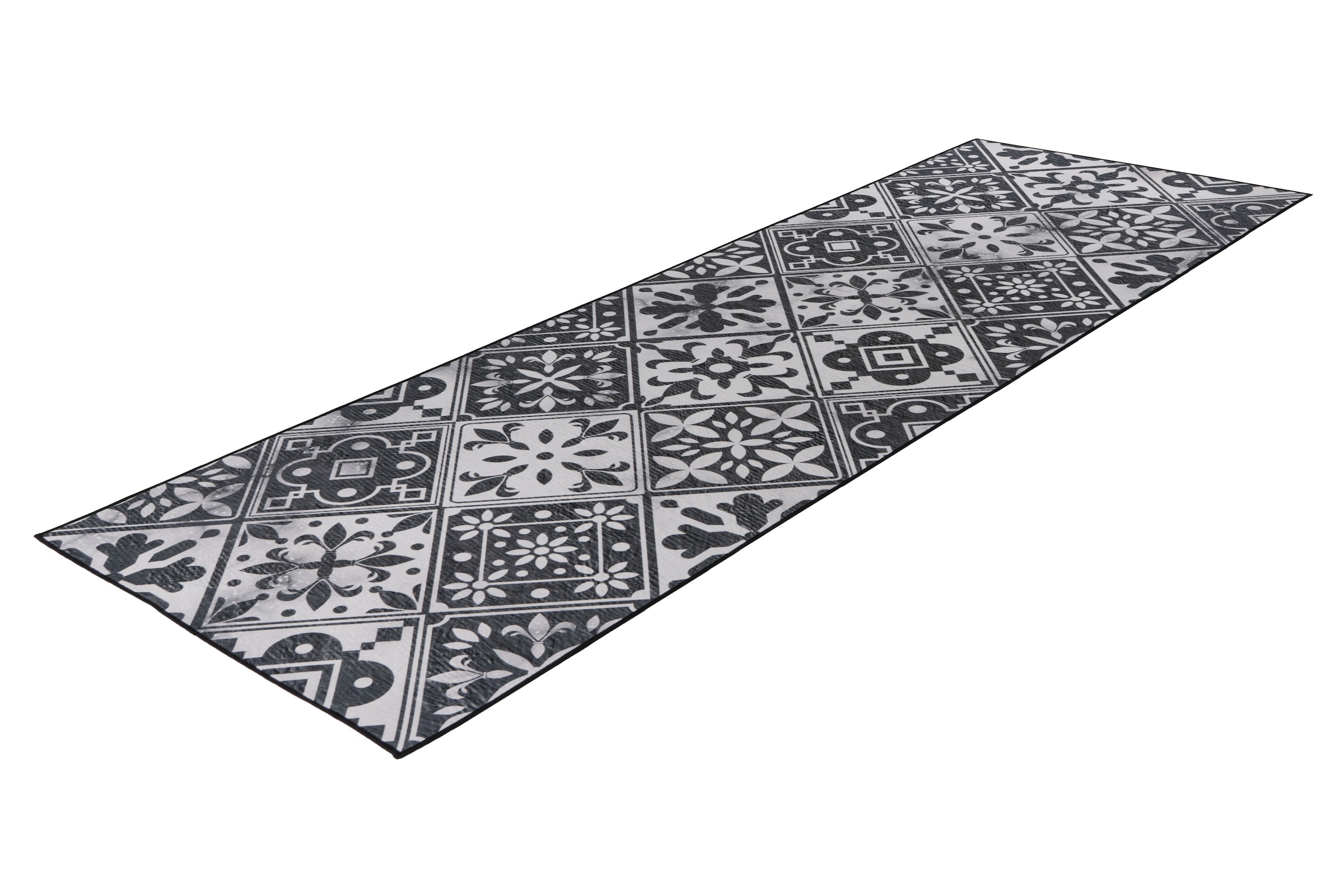 Kayoom Chemin de cuisine »Pyron 725« Rectangulaire 6 mm Höhe tissu plat, antidérapant, cuisine