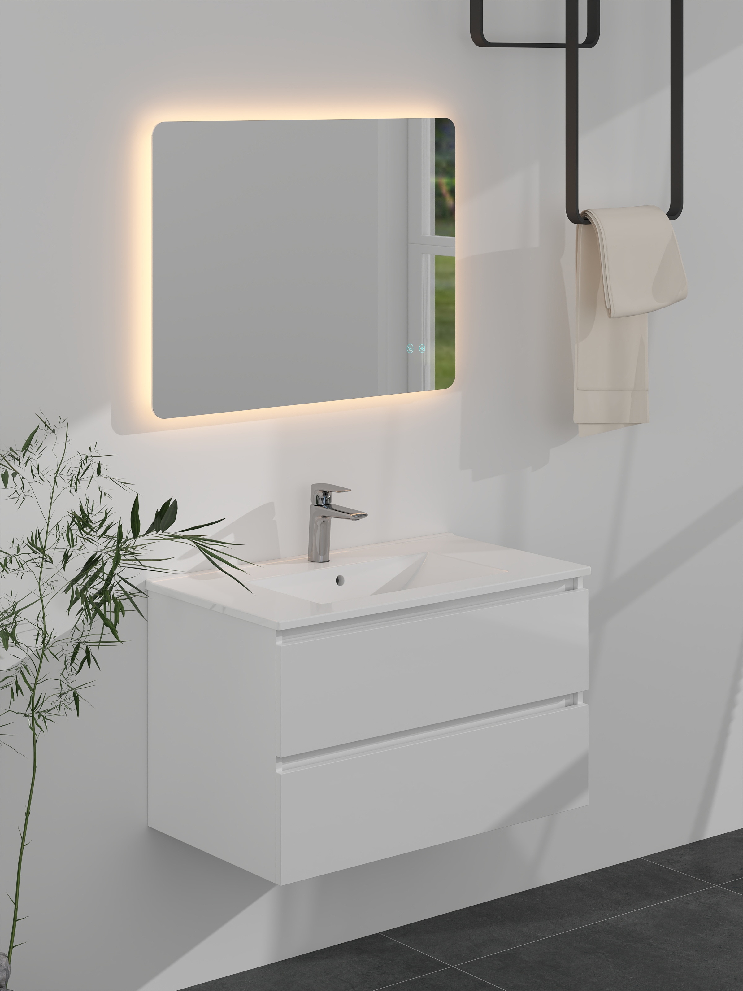 welltime Ensemble de meubles de salle de bain »Toledo in verschiedenen Breiten erhältlich« Komplett-Set, 