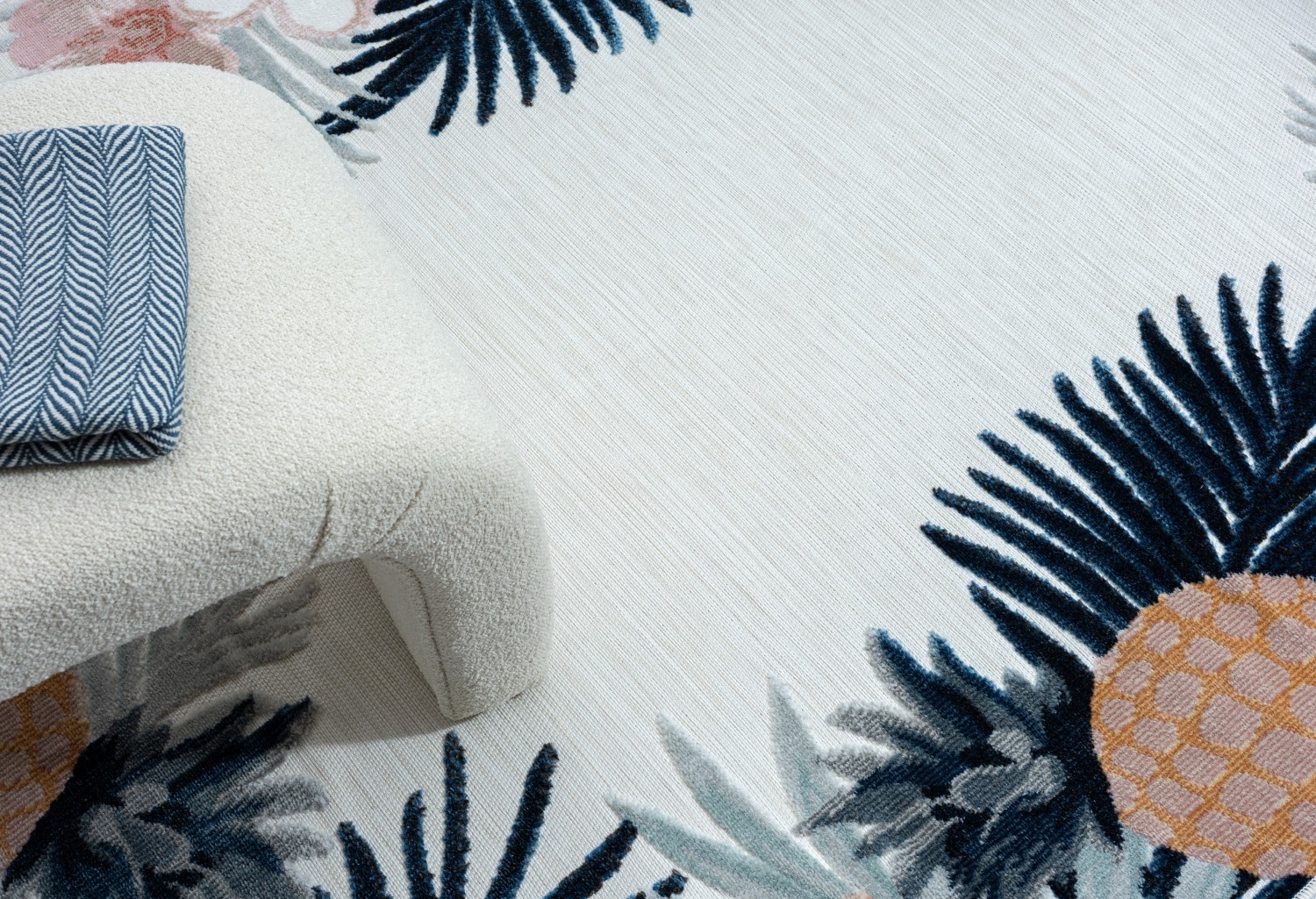 Myflair Möbel & Accessoires Teppich »Sunny, LAGERRÄUMUNG!« rechteckig 8 mm Höhe Blumen Motiv, mit Bordüre, Outdoor geeignet, Balkon, Terrasse