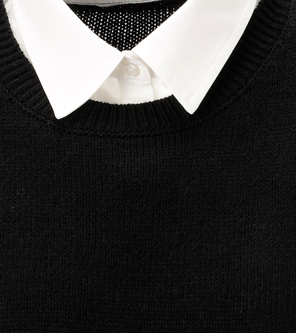 Aniston CASUAL Strickpullover mit Bluseneinsatz - NEUE KOLLEKTION