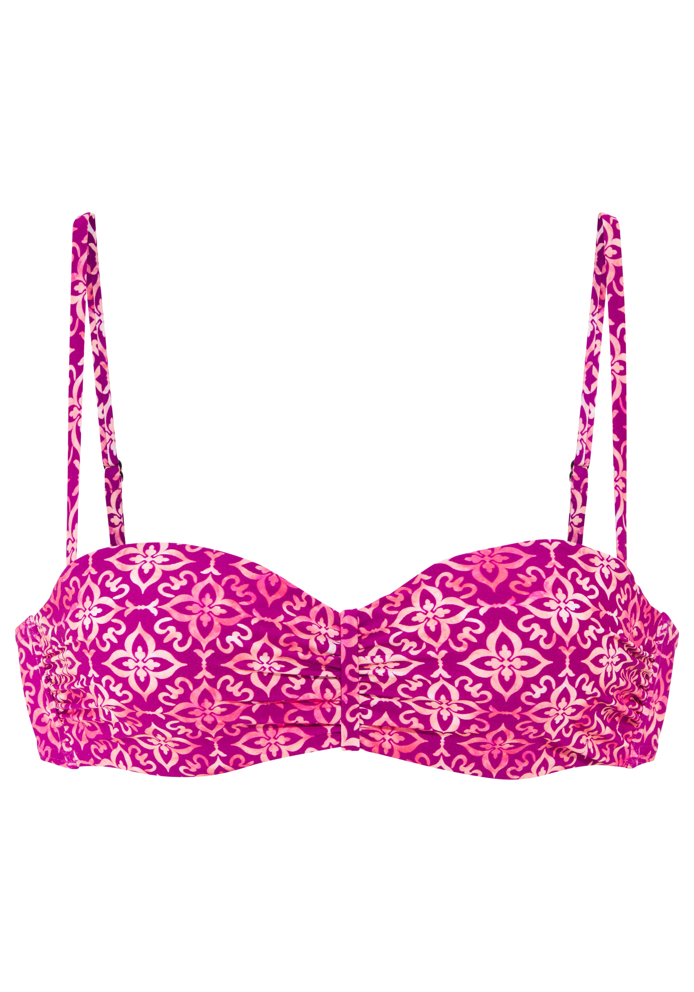 Vivance Top bikini bandeau à armatures »Cheerio« mit stylischem Allover-Print