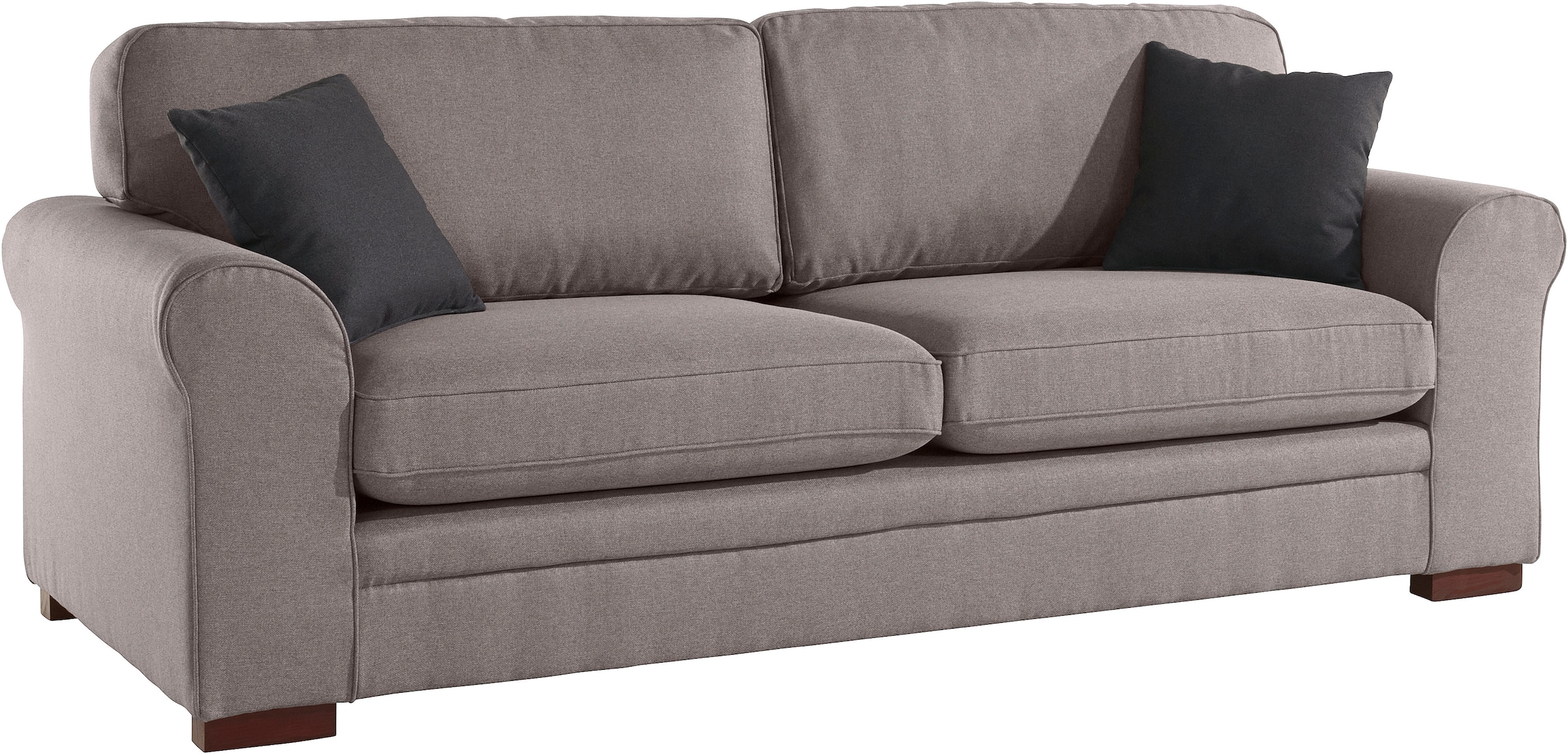 Home affaire 3-places »Broughton« weicher Sitzkomfort, incl. 2 Zierkissen, Keder