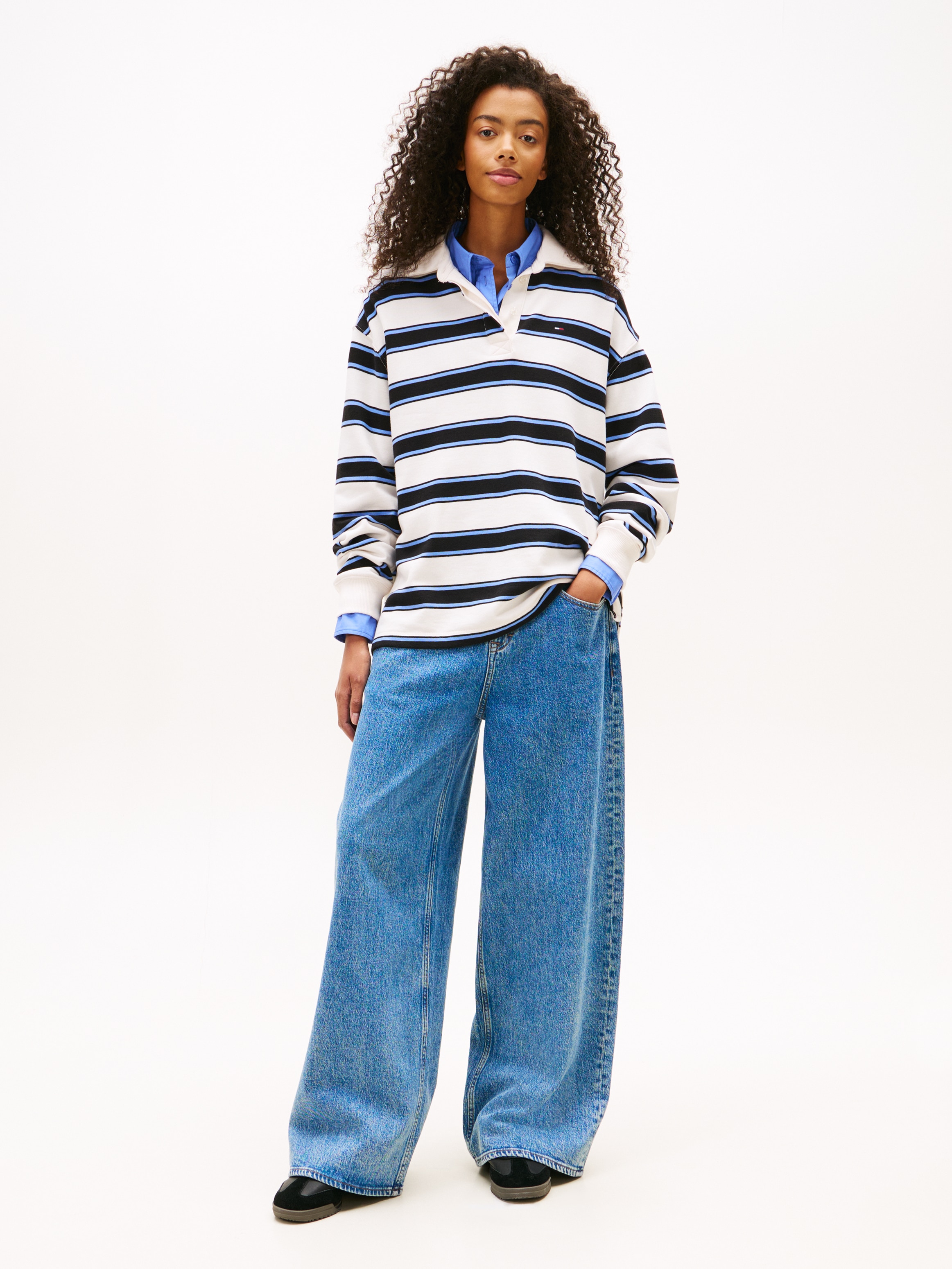 Tommy Jeans Loose-fit-Jeans »CHARLIE MR LOOSE WD« mit Logostickerei