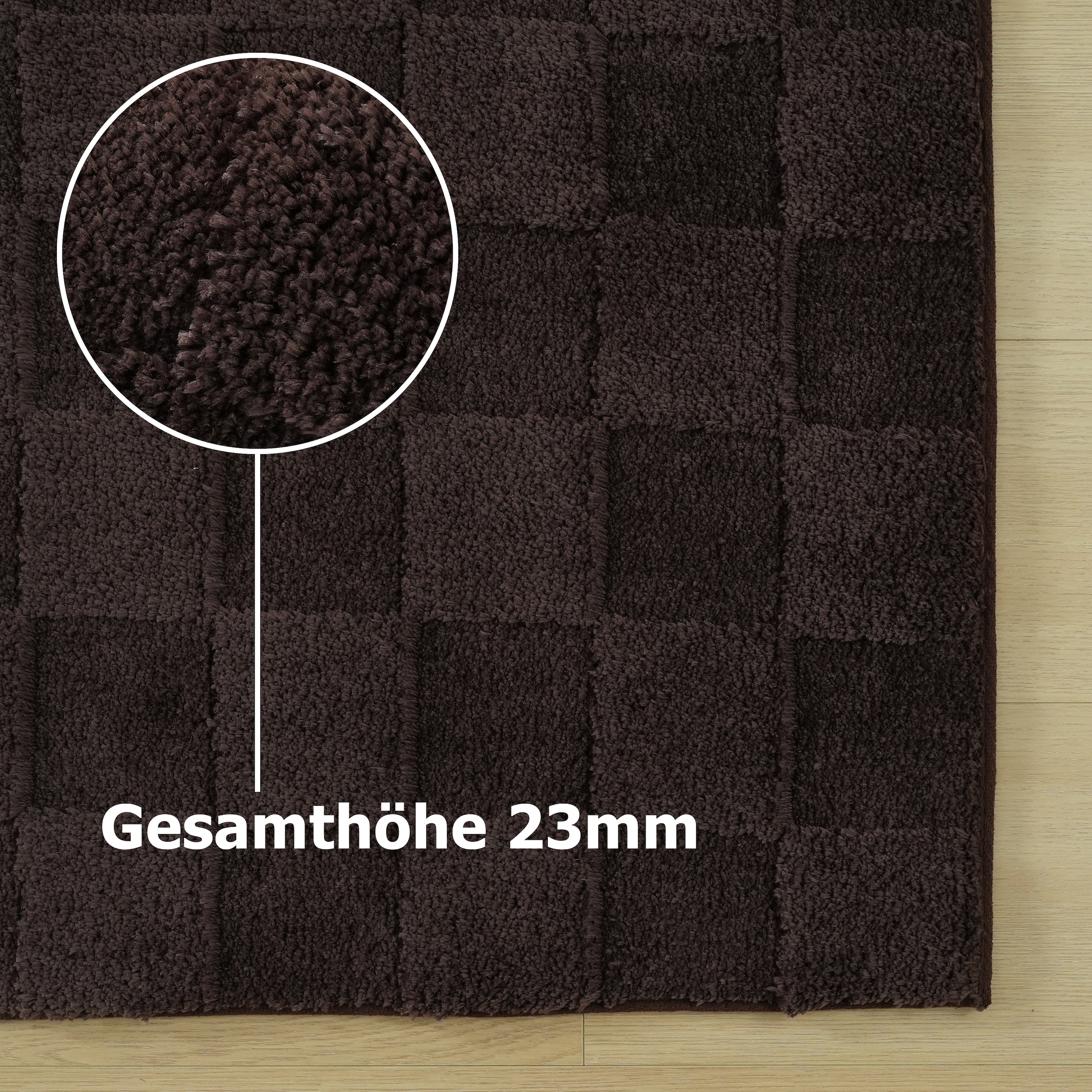 LeGer Home by Lena Gercke Tapis »Esmé, Hochflor-Teppiche, weich, Boho« Rectangulaire 23 mm Höhe structure haut-bas, uni, carreaux, salon, chambre, salle à manger