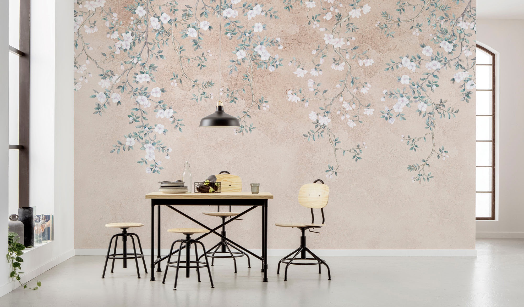 Komar Vliestapete »Digitaldruck Vlies -  Hanging Hanami - Grösse 400 x 250 cm« bedruckt glatt Wohnzimmer, Schlafzimmer