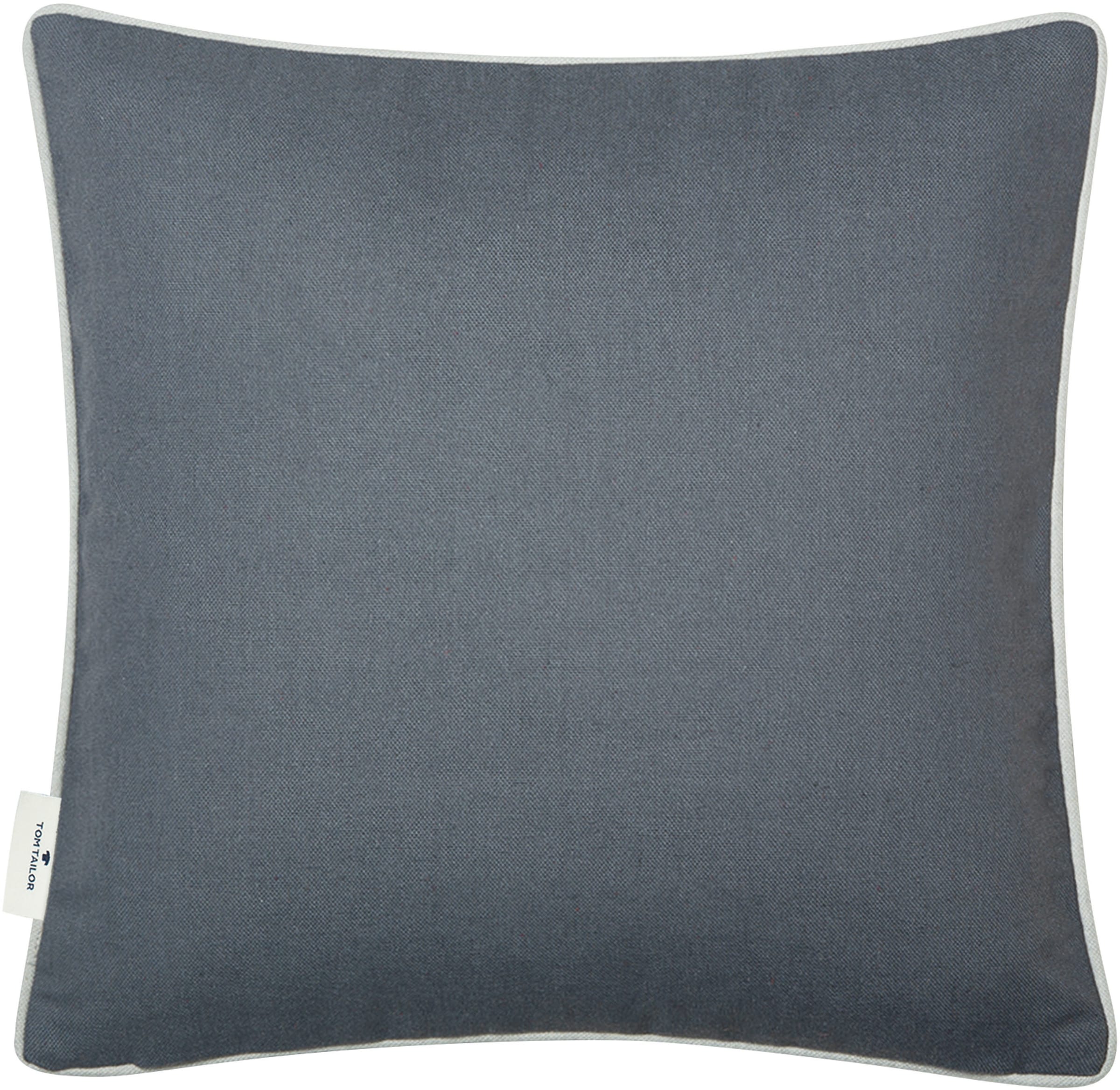 TOM TAILOR HOME Dekokissen »Dove Signature« mit Paspel, Kissenhülle ohne Füllung, 1 Stück