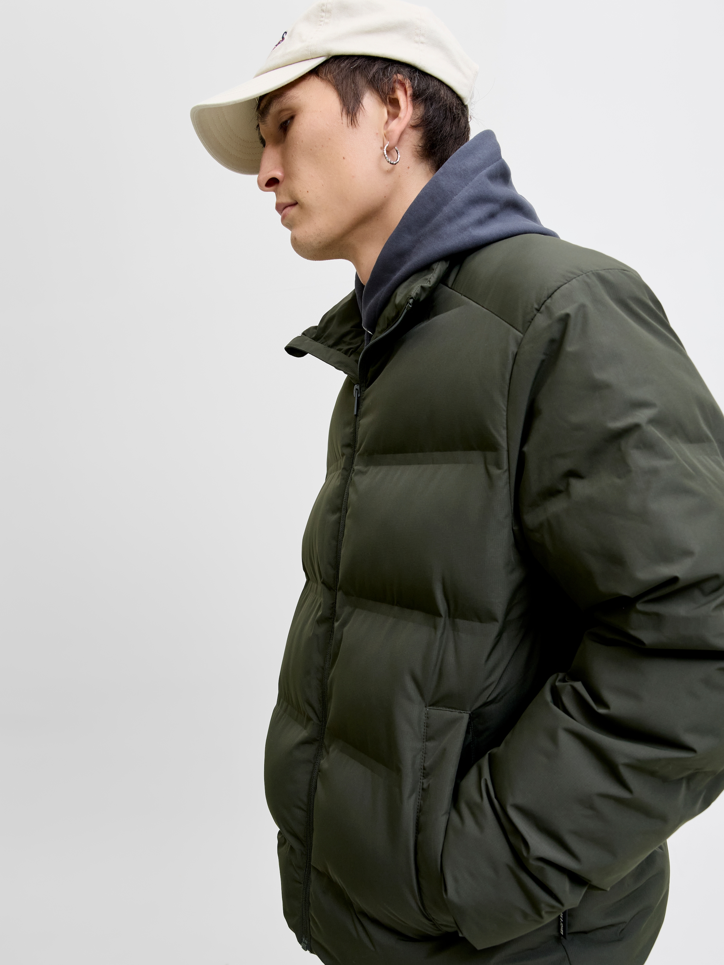 Jack & Jones Steppjacke »JJESOHO PUFFER COLLAR SN« ohne Kapuze