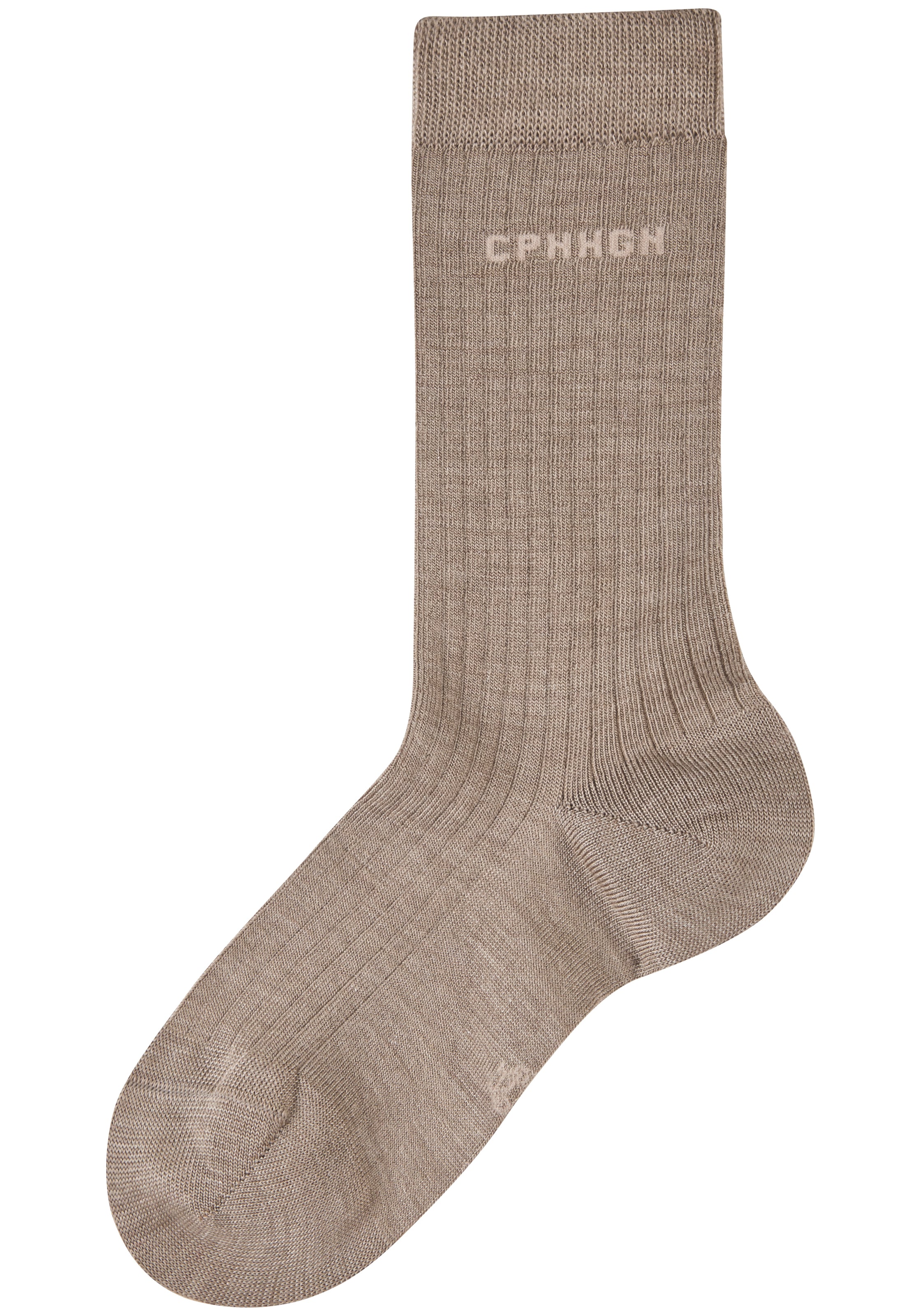 Copenhagen Studios Chaussettes basiques Packung, 2 Couple tlg. gerippt, mit wärmender Wolle
