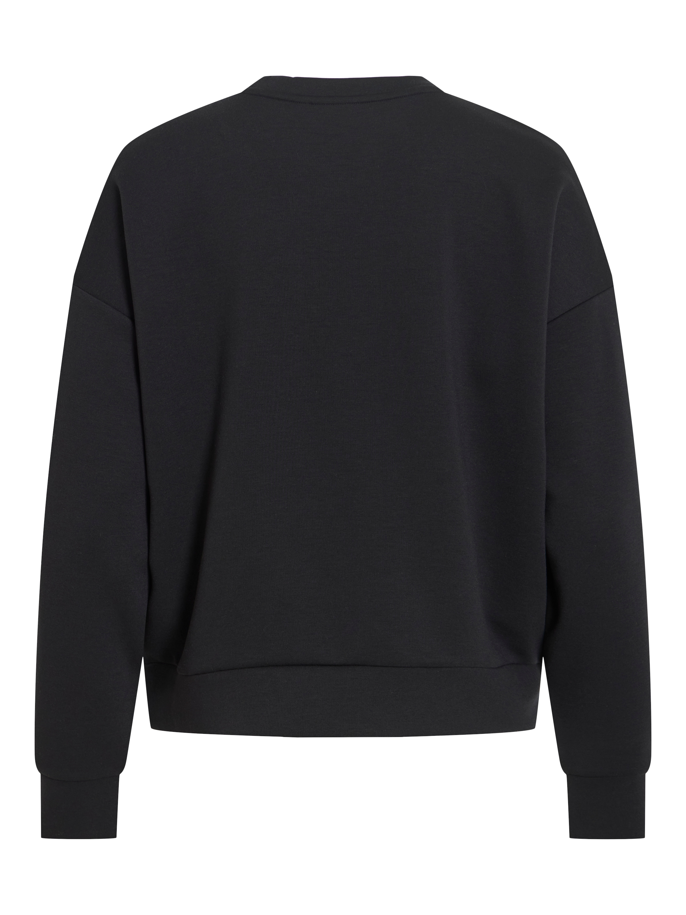 Vila Pull »VIREFLECT MOOD EMB L/S SWEAT TOP/R/3«, mélange de matières, coupe ample
