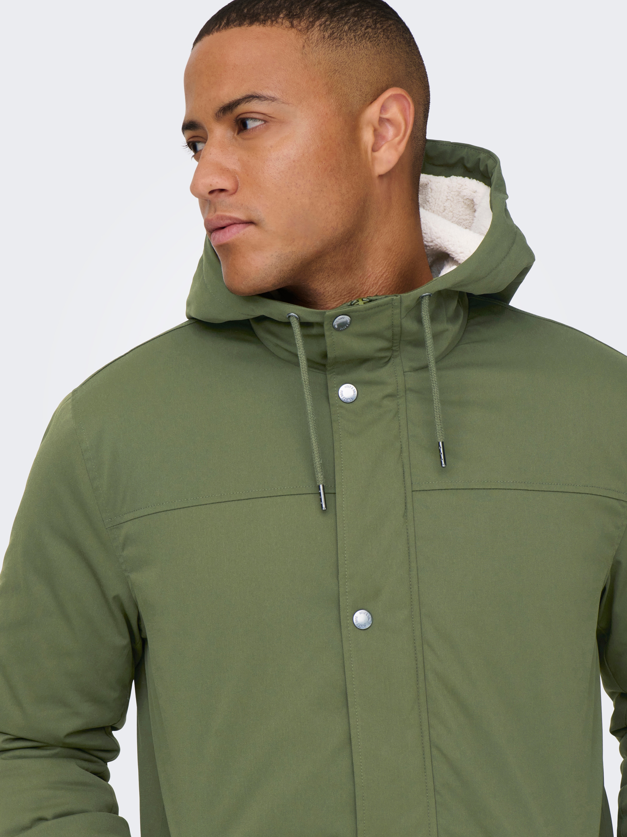 ONLY & SONS Parka »ONSALEXANDER LIFE PARKA OTW VD« avec capuche Polyester, coupe régulière