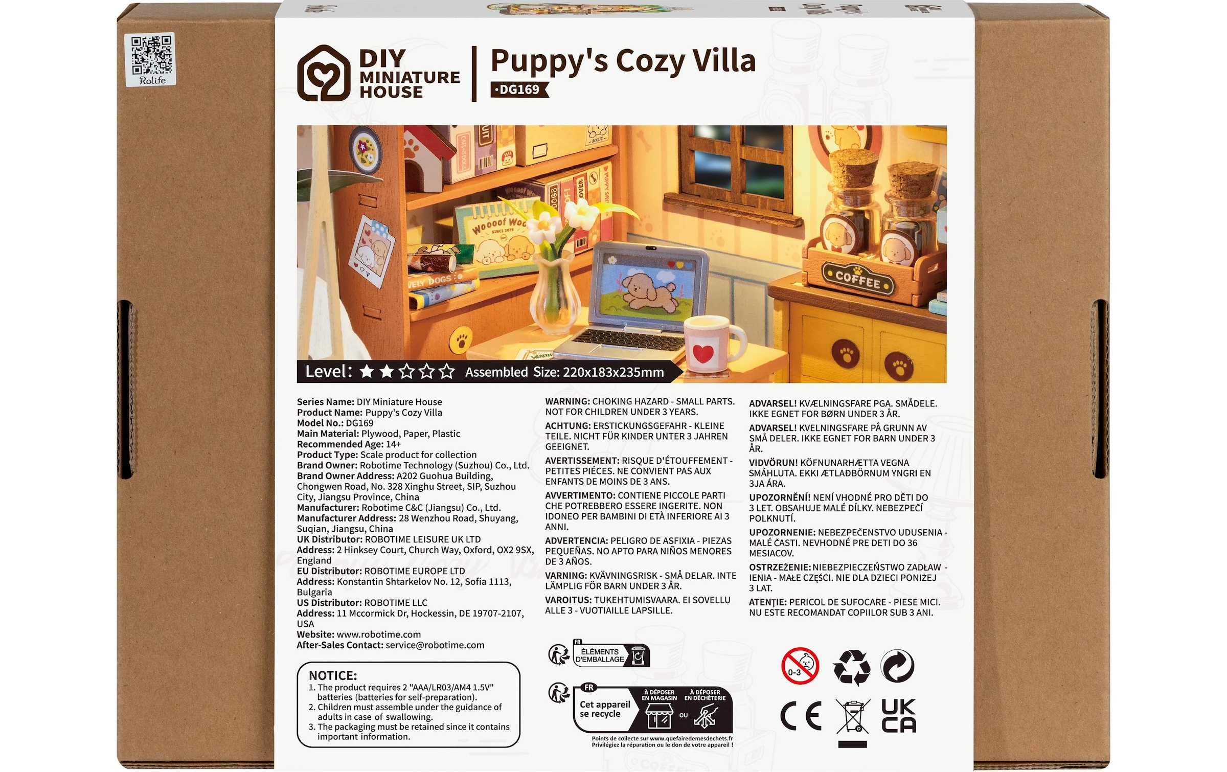   Modellbausatz »RoboTime Welpen Villa«