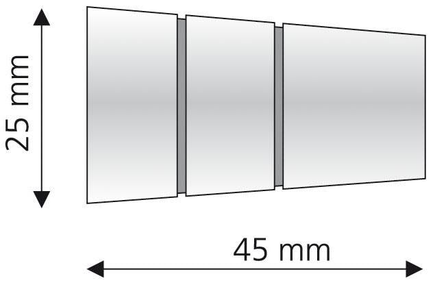 Liedeco Embout de tringle à rideaux »Concav mit Rille« pour tringles à rideaux Ø 16 mm