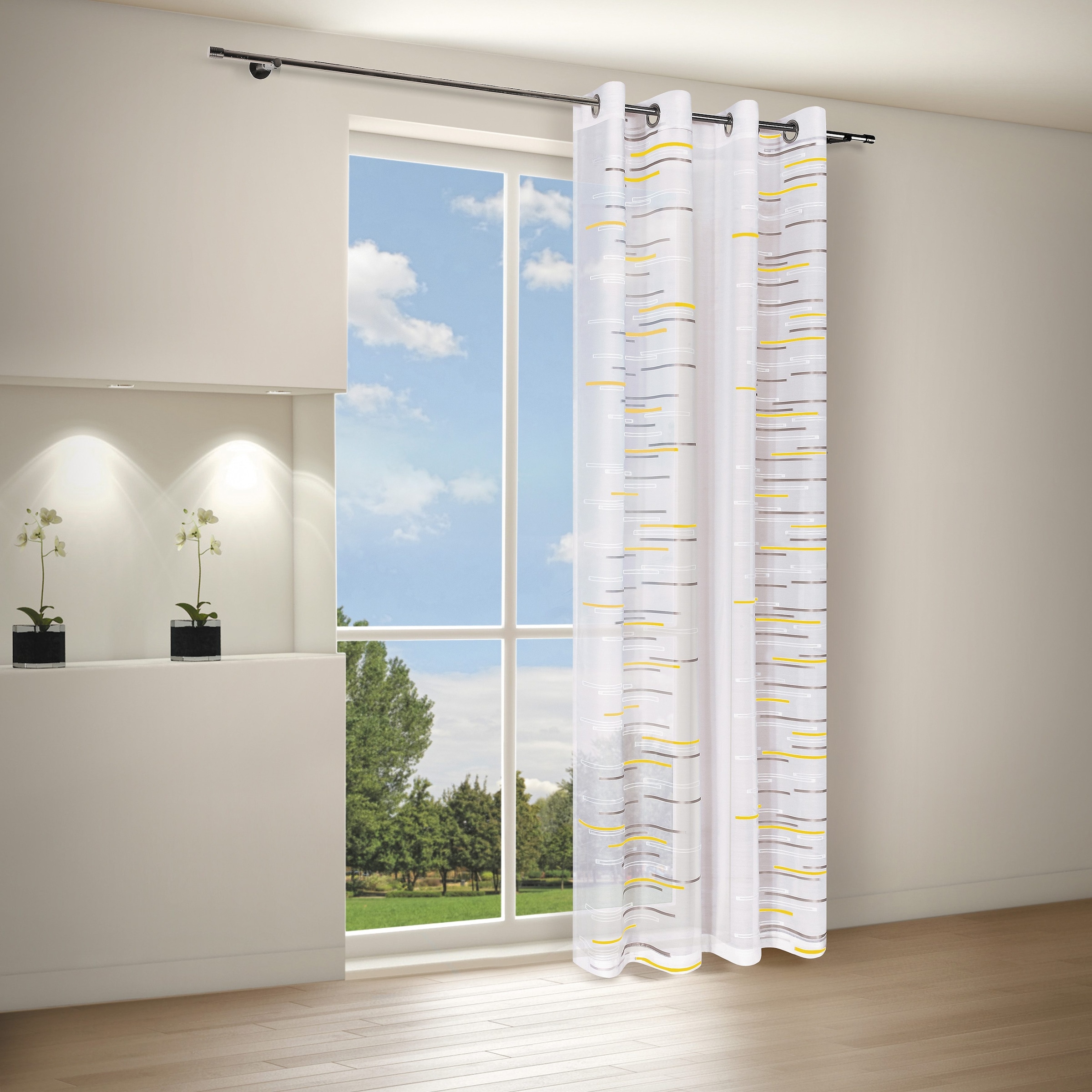 Happy Home Gardine »LORNA« Ösen 1 Stk. tlg. HxB: 245x140