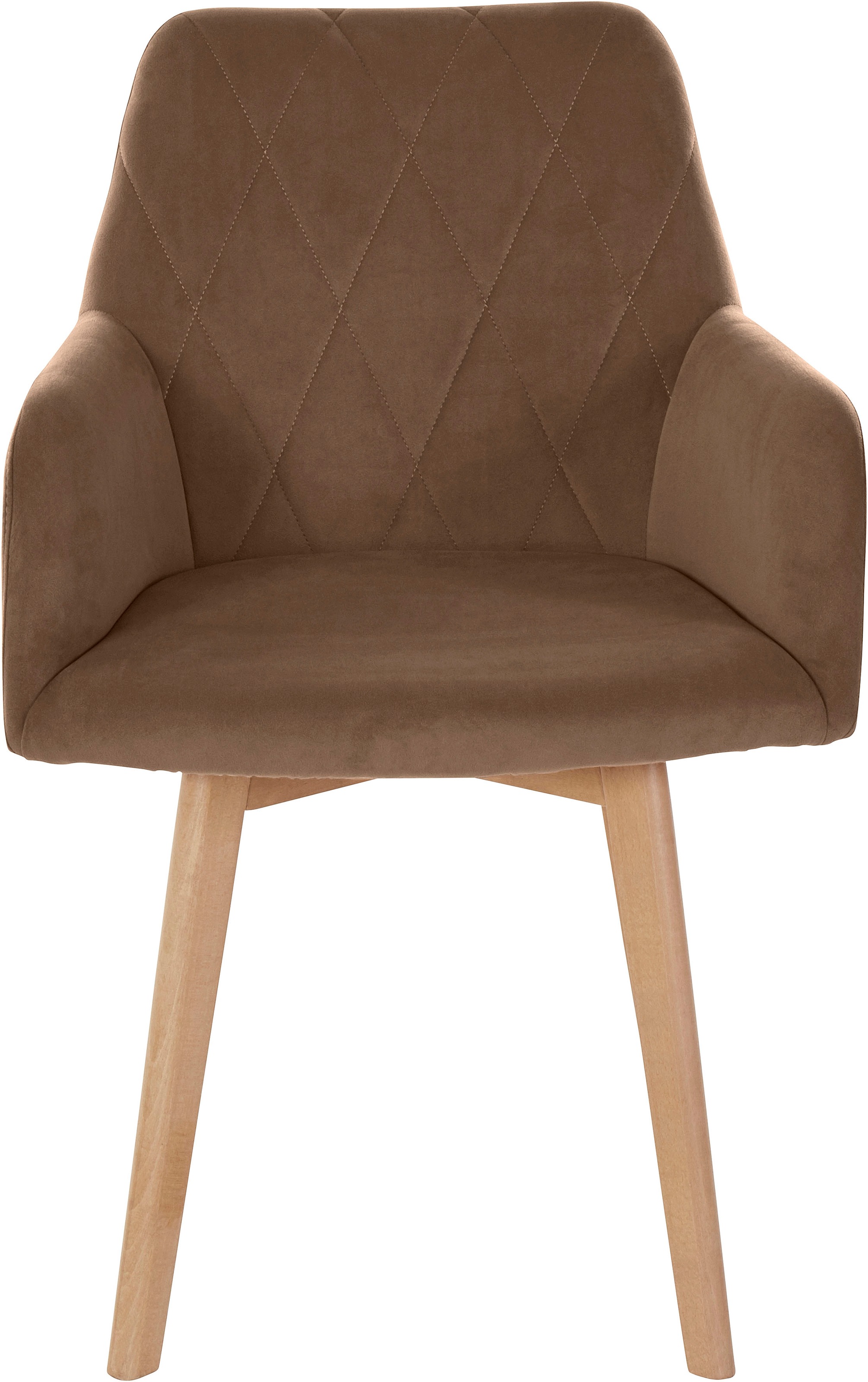 Home affaire Armlehnstuhl »Brest« (Set) 2 Stk.Sitz und Rücken gepolstert,  Rautensteppung im  Rueckenlehne