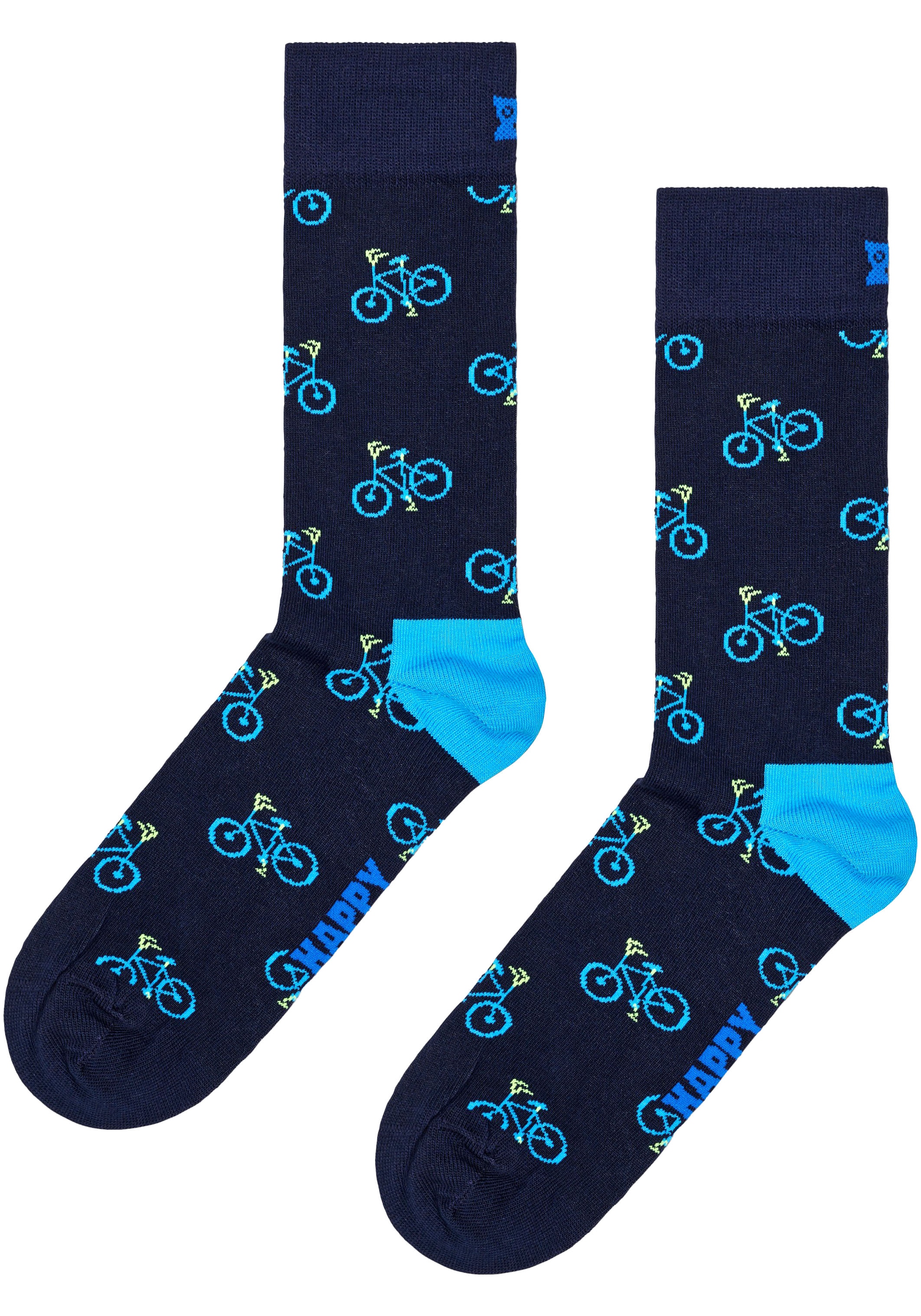 Happy Socks Chaussettes longues 2er Pack,  mit Fahrrad-Musterung