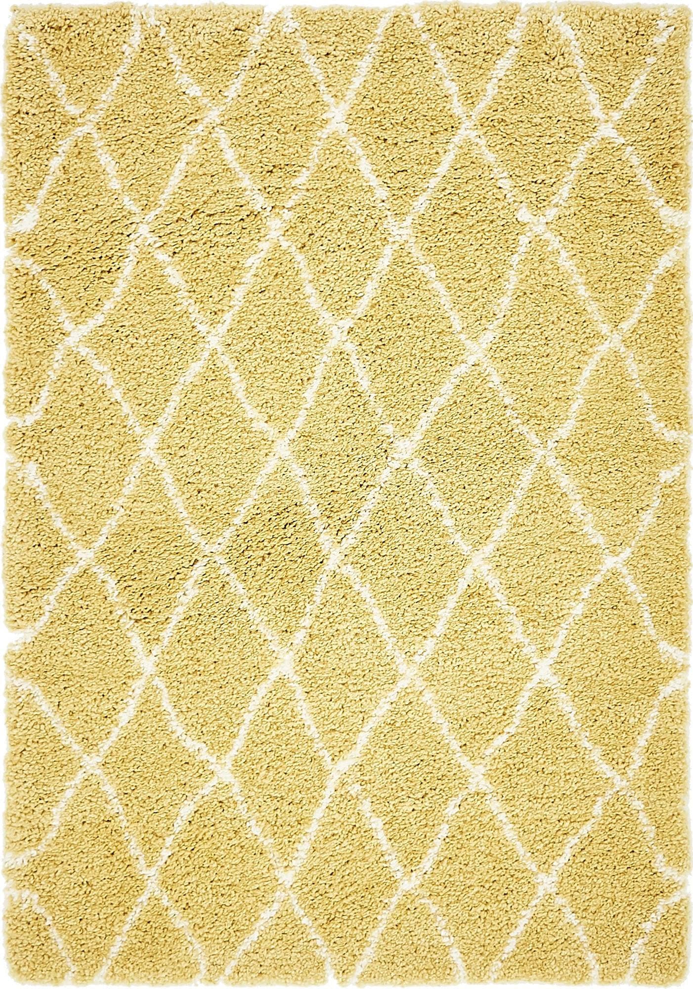 Myflair Möbel & Accessoires Hochflor-Teppich »Temara Shag, LAGERRÄUMUNG« rechteckig 51 mm Höhe gewebt, Rauten Design, weich & kuschelig