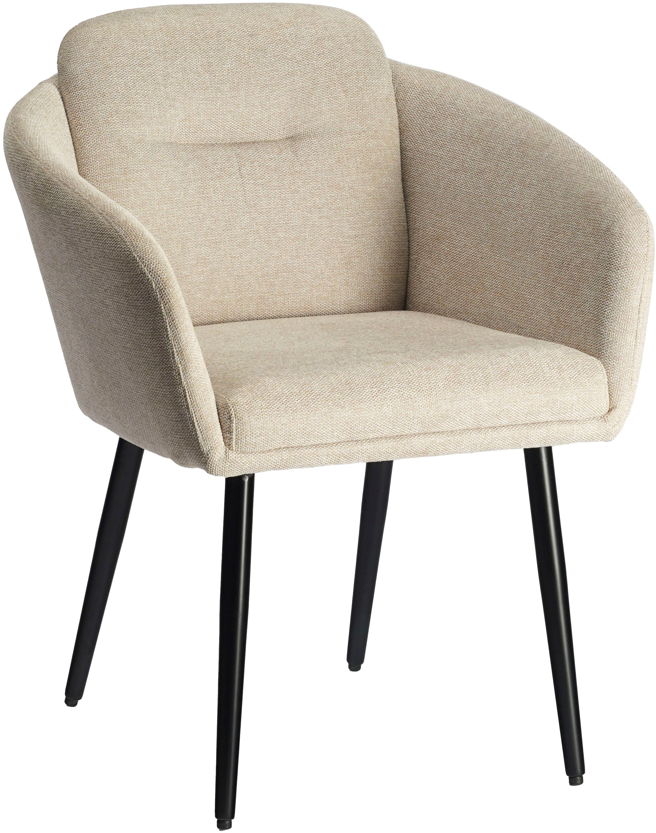 LeGer Home by Lena Gercke Esszimmerstuhl »Fleur« (Set) 2 Stk.Strukturstoff, ergonomisches Design, gesteppte Rückenlehne