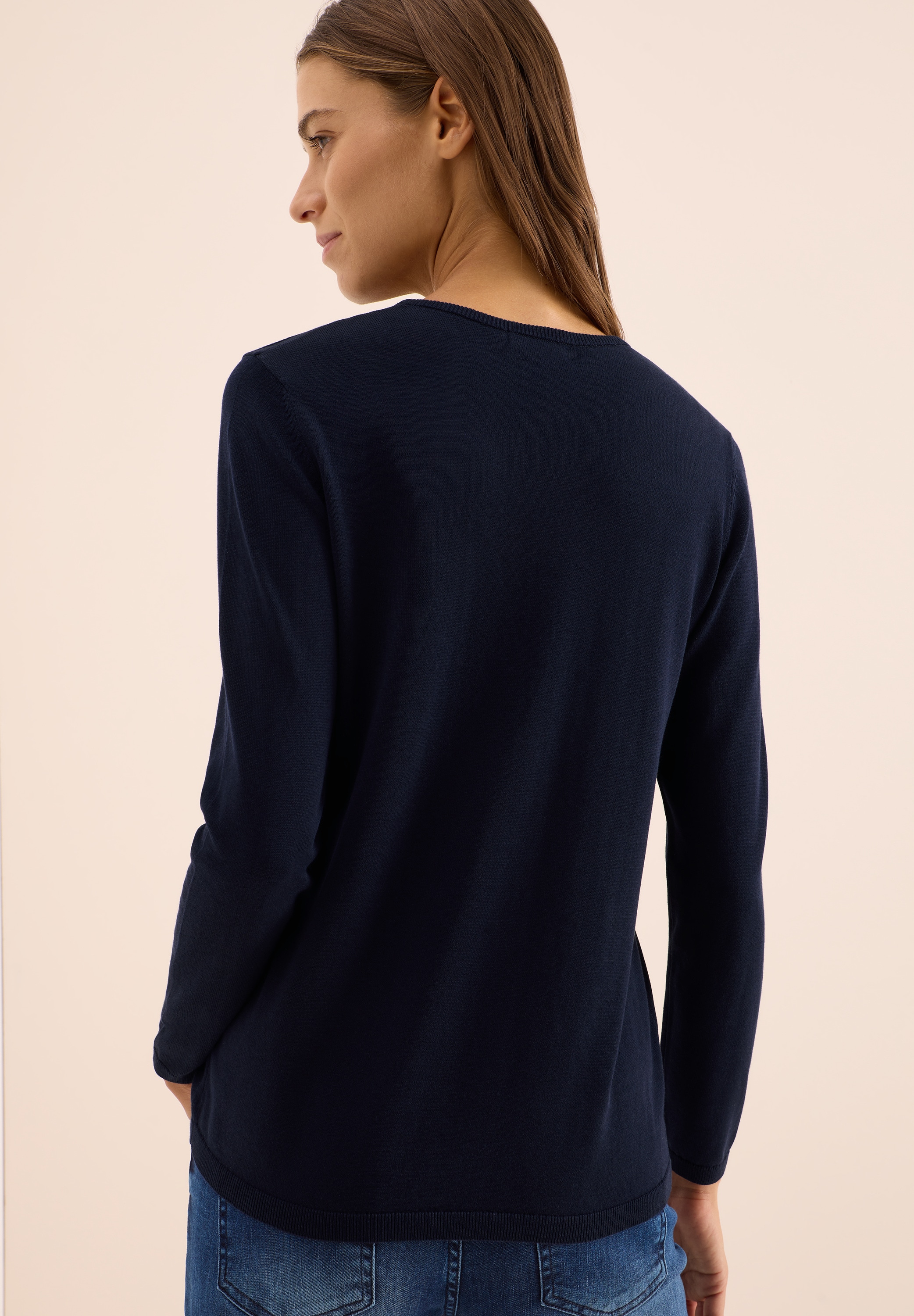 Cecil Pull en tricot mit feinem Detail an der Schulter und Viskose-Anteil