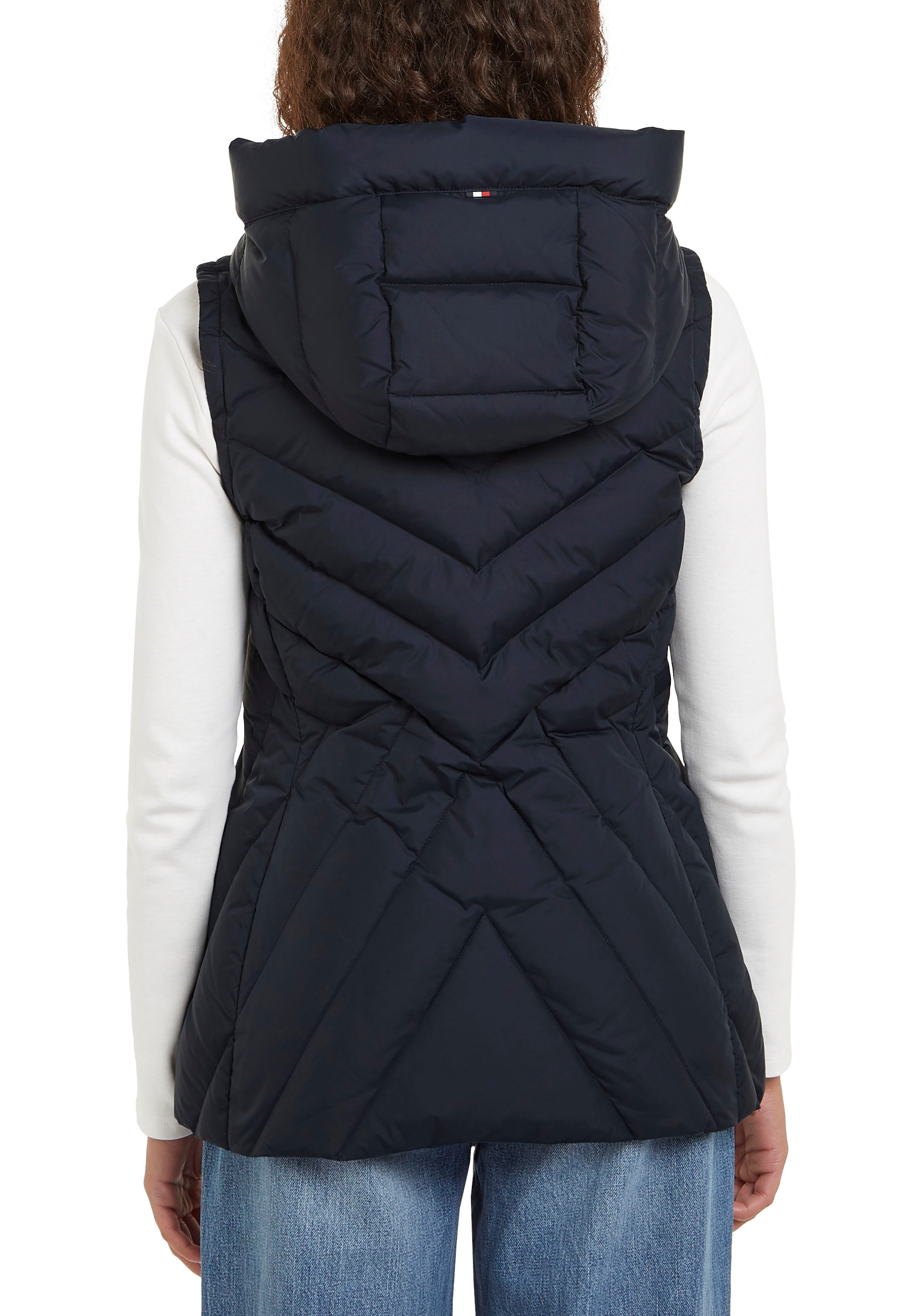 Tommy Hilfiger Gilet matelassé »CHEVRON MW PADDED VEST« mit mittelstarker Wattierung und Tommy Hilfiger Markenlabel